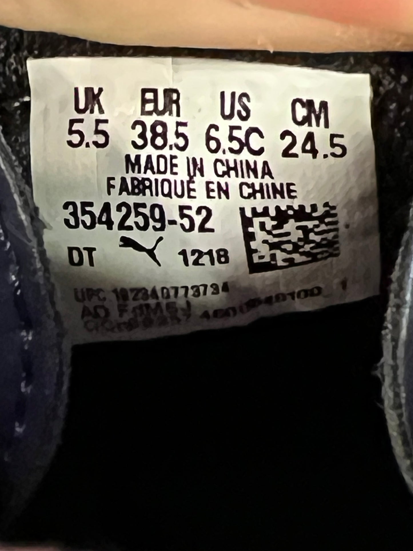 Gradeschool Puma Roma Size 6.5y