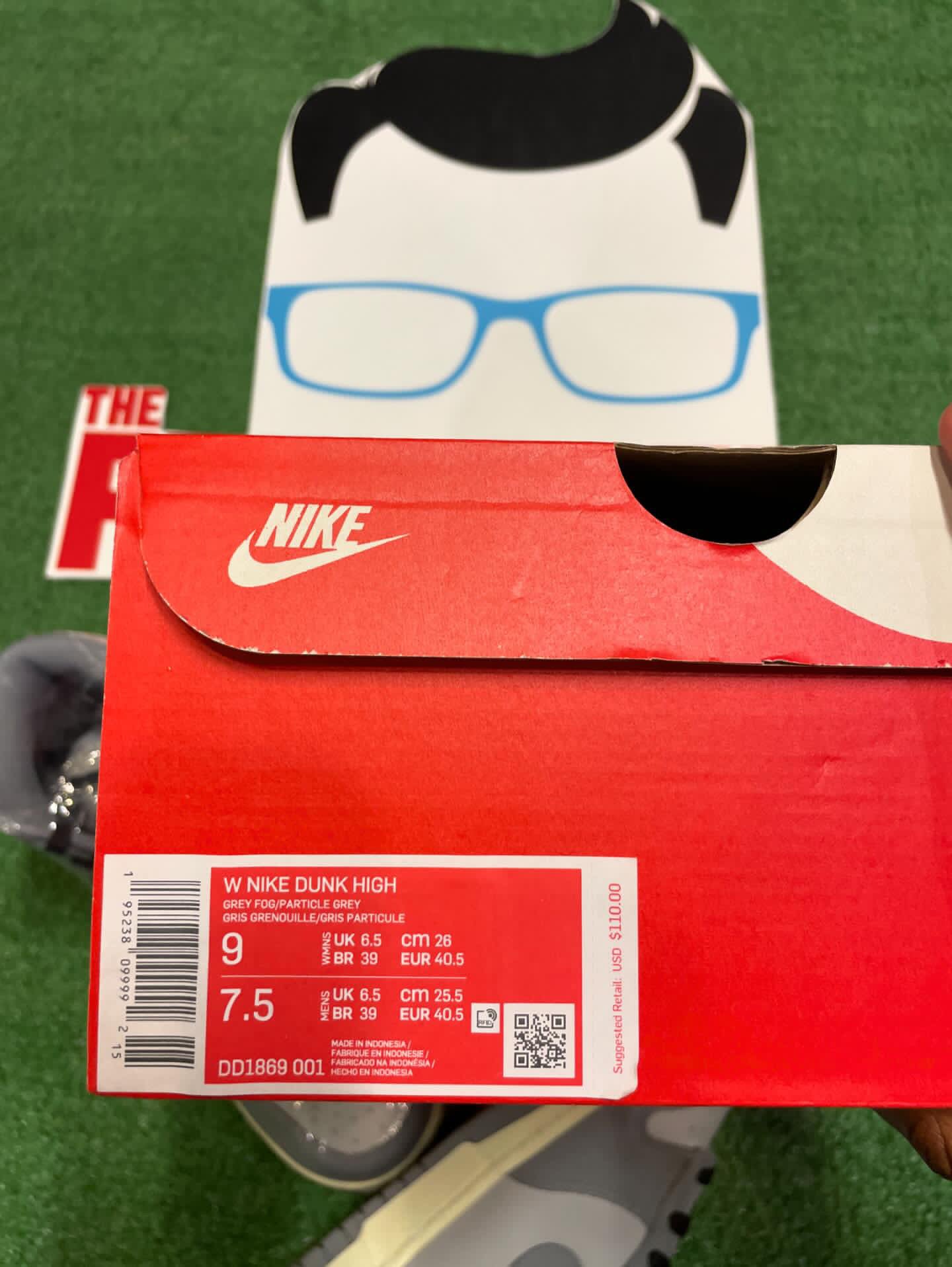 Women’s Nike Dunk High Football Grey Brand New
