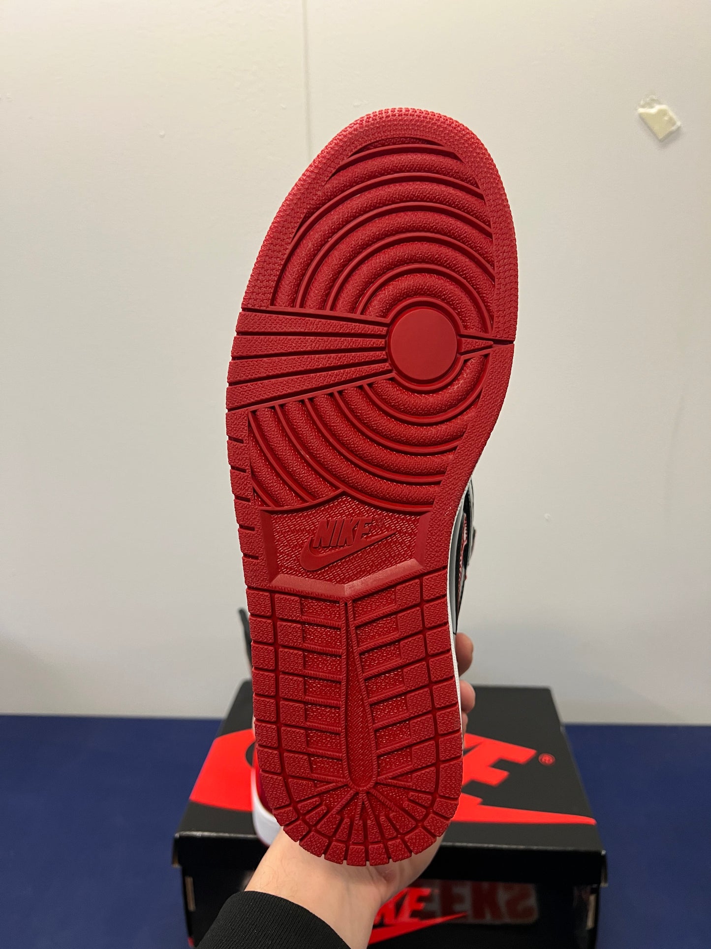 Men’s Air Jordan 1 Patent Bred Size 12