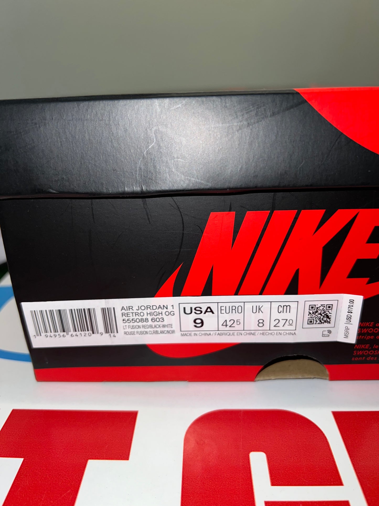 Men’s Jordan 1 High Fusion size 9 Brand New