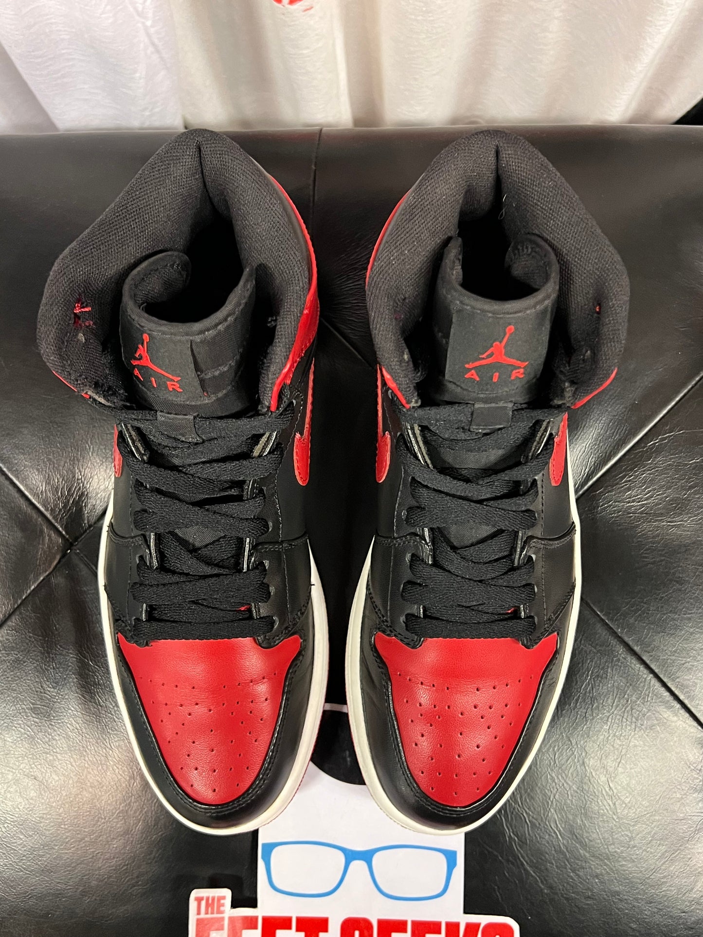 Men’s 2009 Air Jordan 1 Bred DMP Size 8.5 Pre-Owned No Box