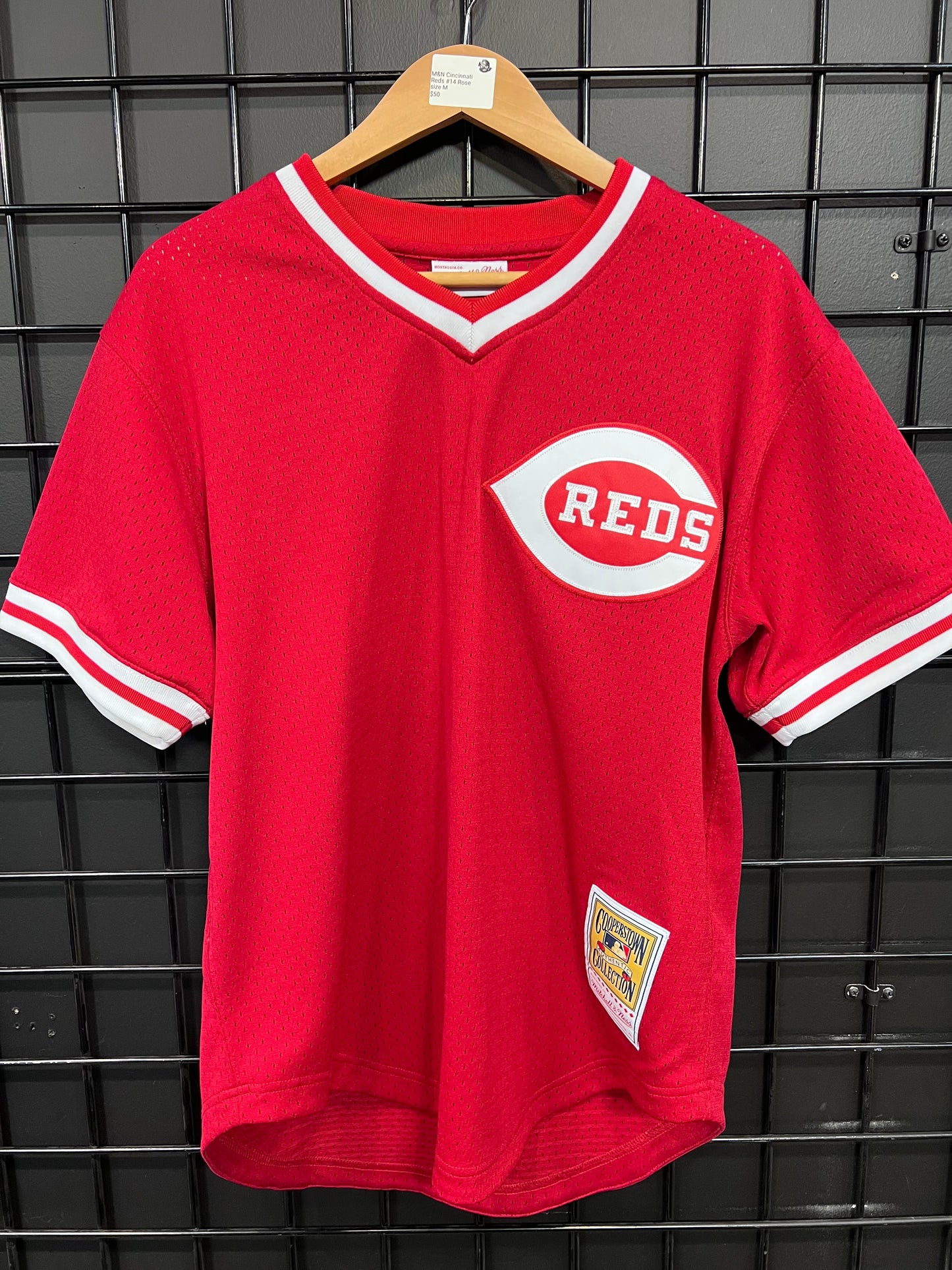 M&N Cincinnati Reds #14 Rose Size M