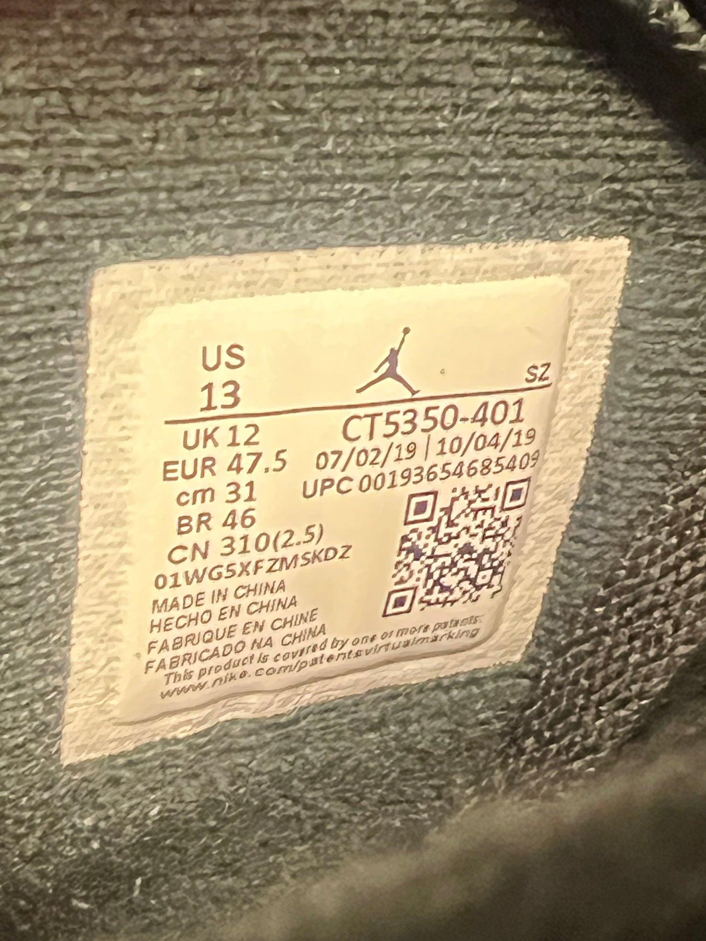 Men’s Air Jordan 6 Denim Size 13