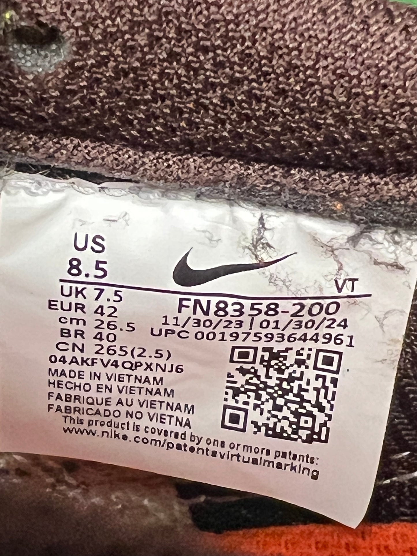 Men’s Nike Air Max 1 86 Camo Size 8.5