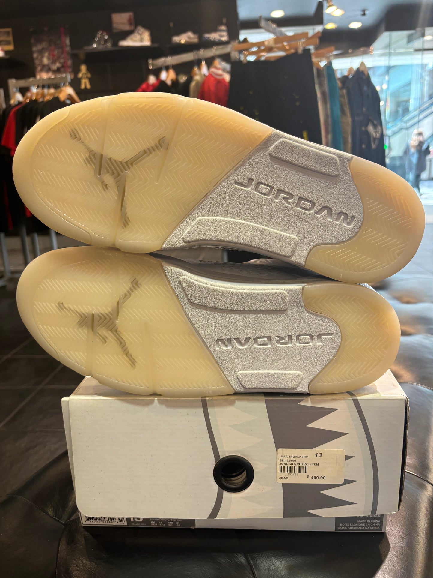 Jordan 5 Pure Platinum Sz 13