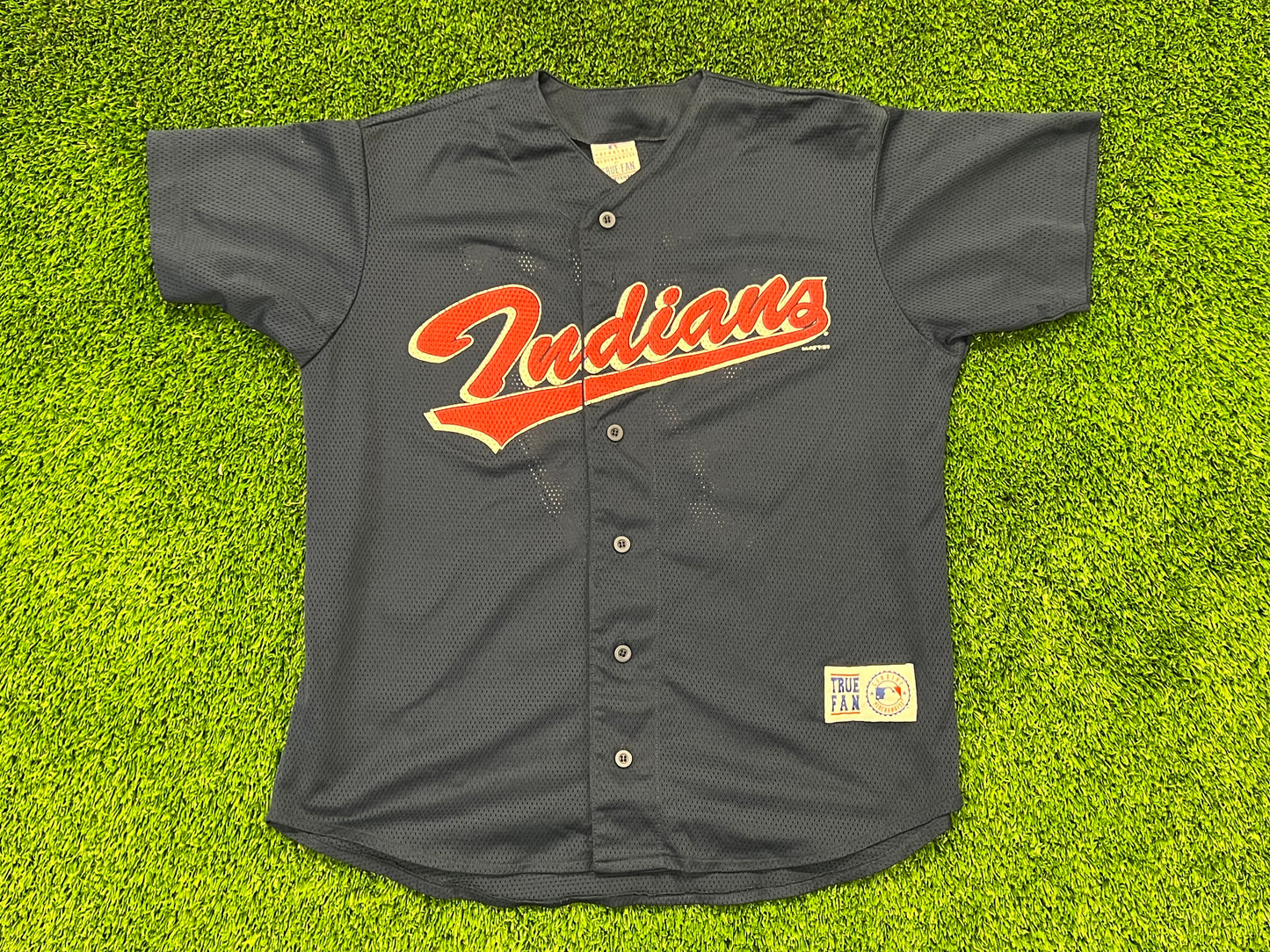 Men’s True Fan Cleveland Indians Wright Jersey Size L