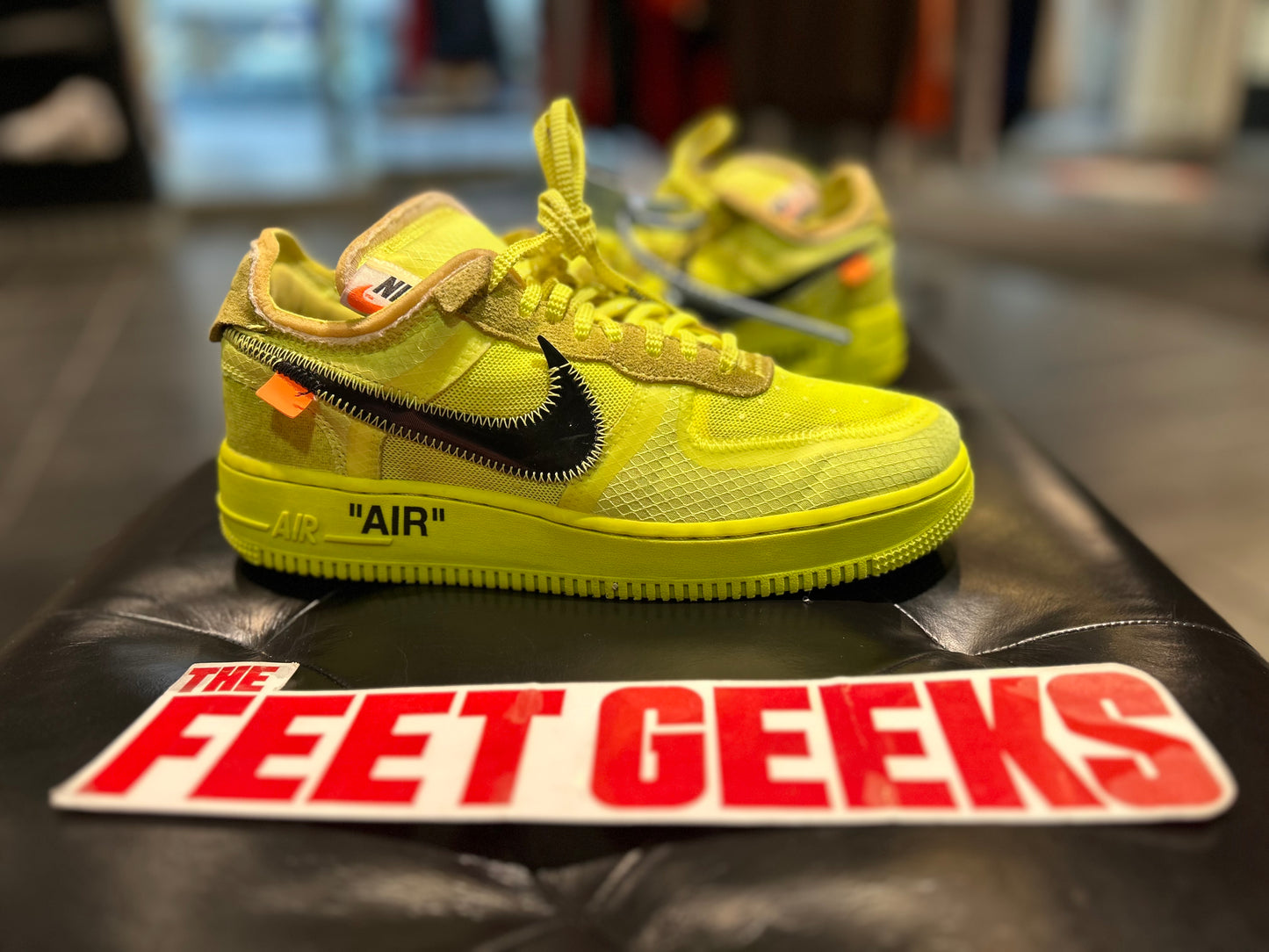 Off White Nike Air Force 1 Volt size 7 Men’s Shoes
