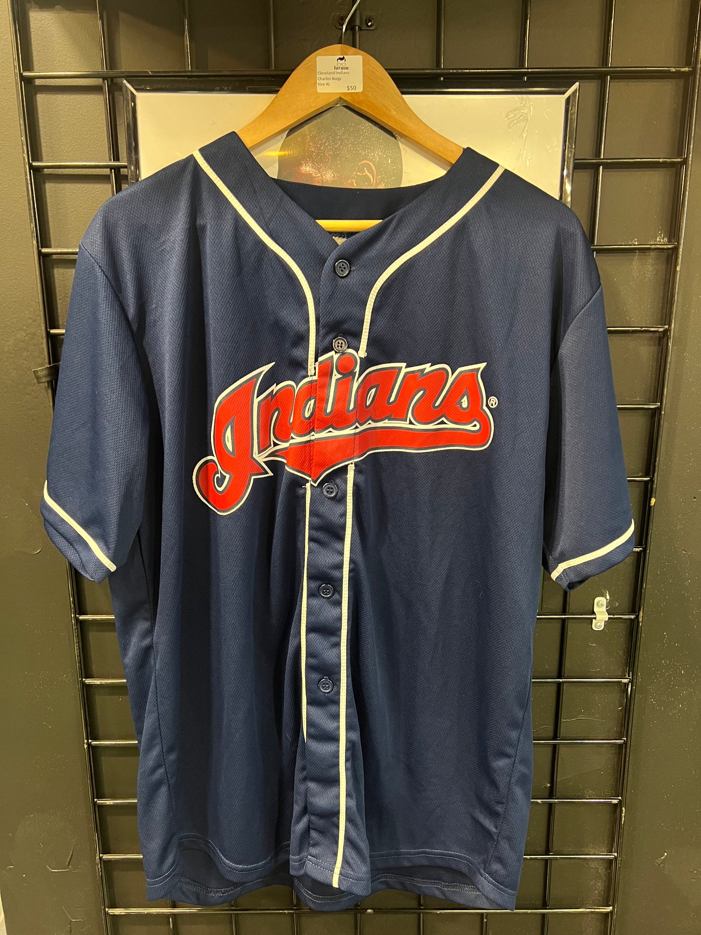 Men’s Cleveland Indians Charles Nagy Size XL