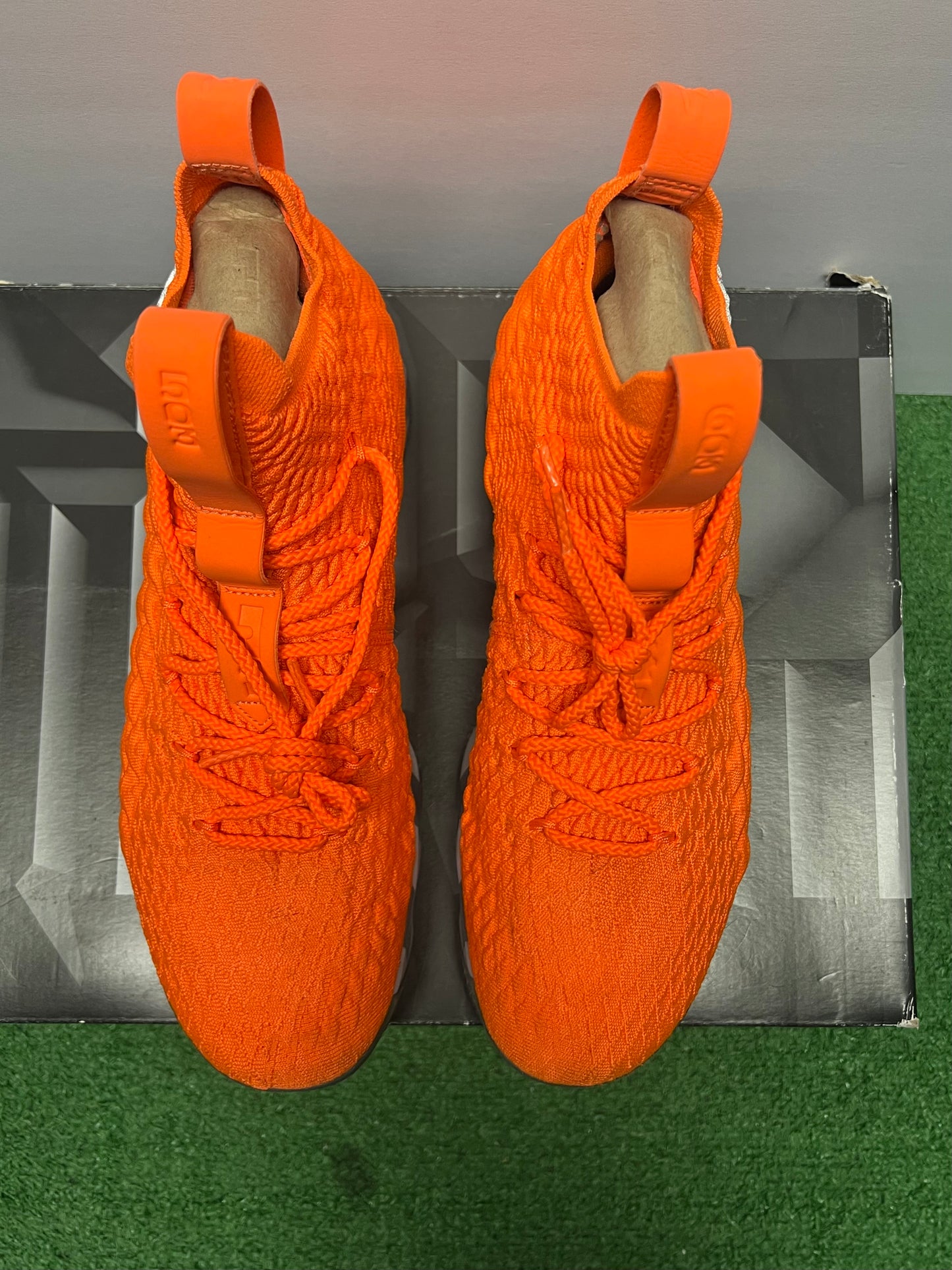 Men’s Nike LeBron 15 Orange Size 11