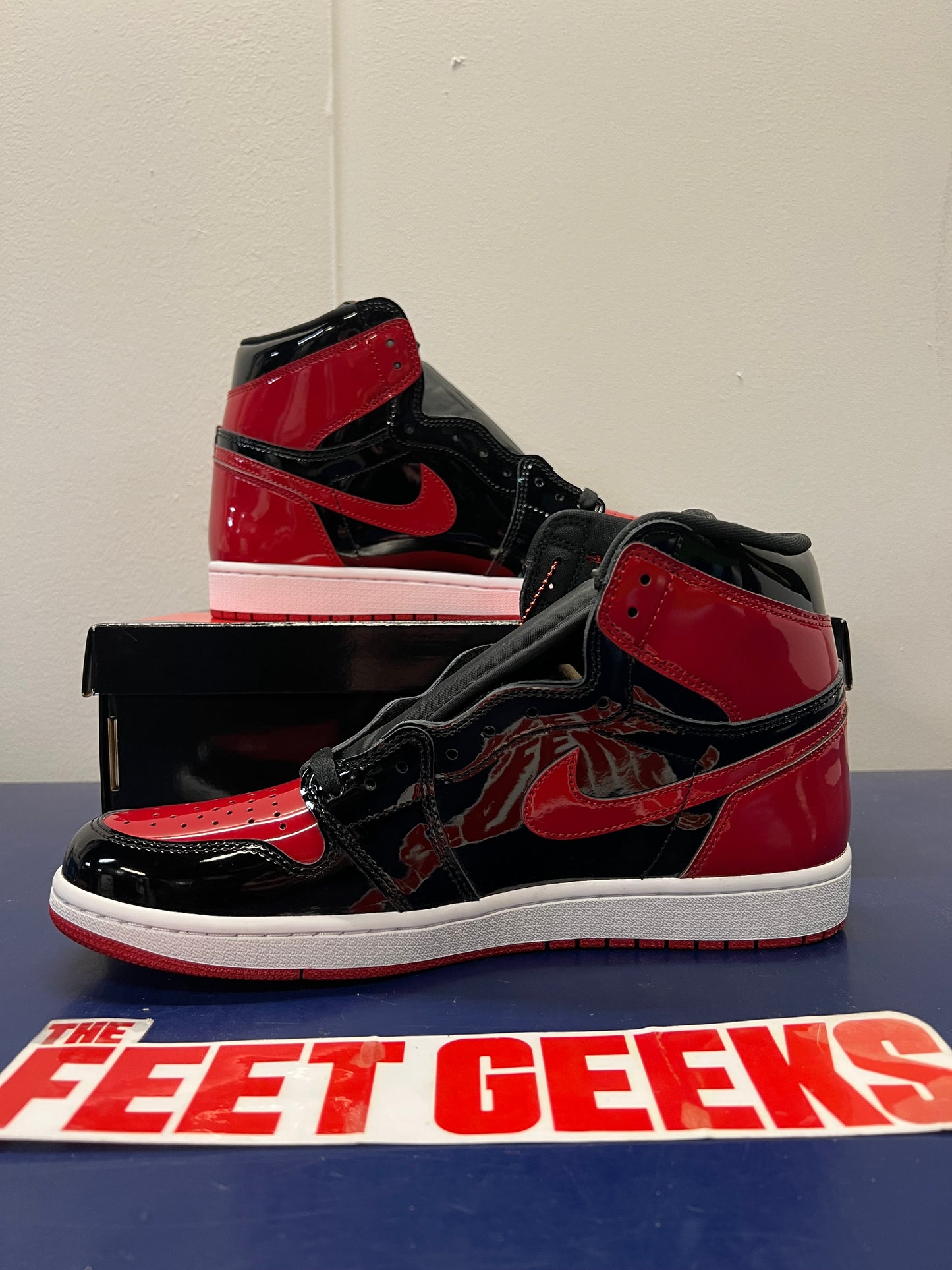 Men’s Air Jordan 1 Patent Bred Size 12