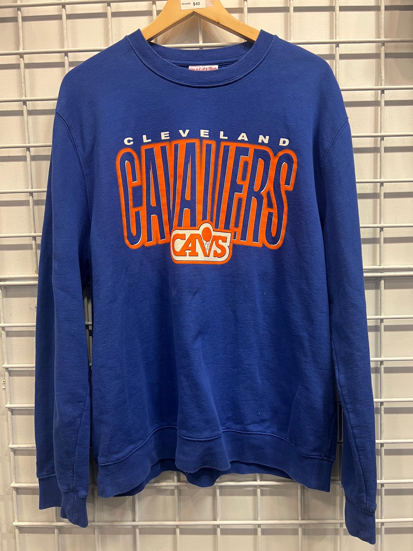 Men’s M&N Cavs Retro Crewneck