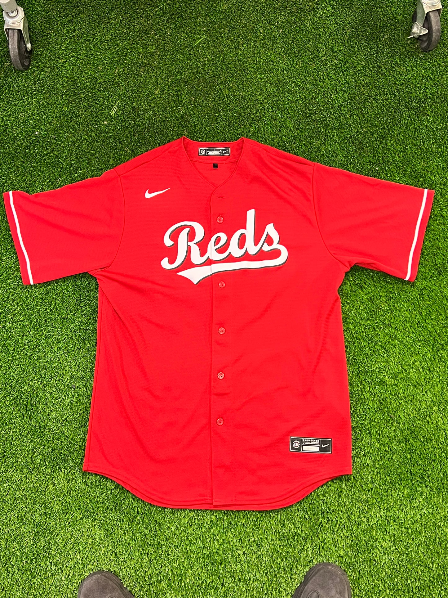 Men’s Nike Cincinnati Reds De La Cruz Jersey Size L