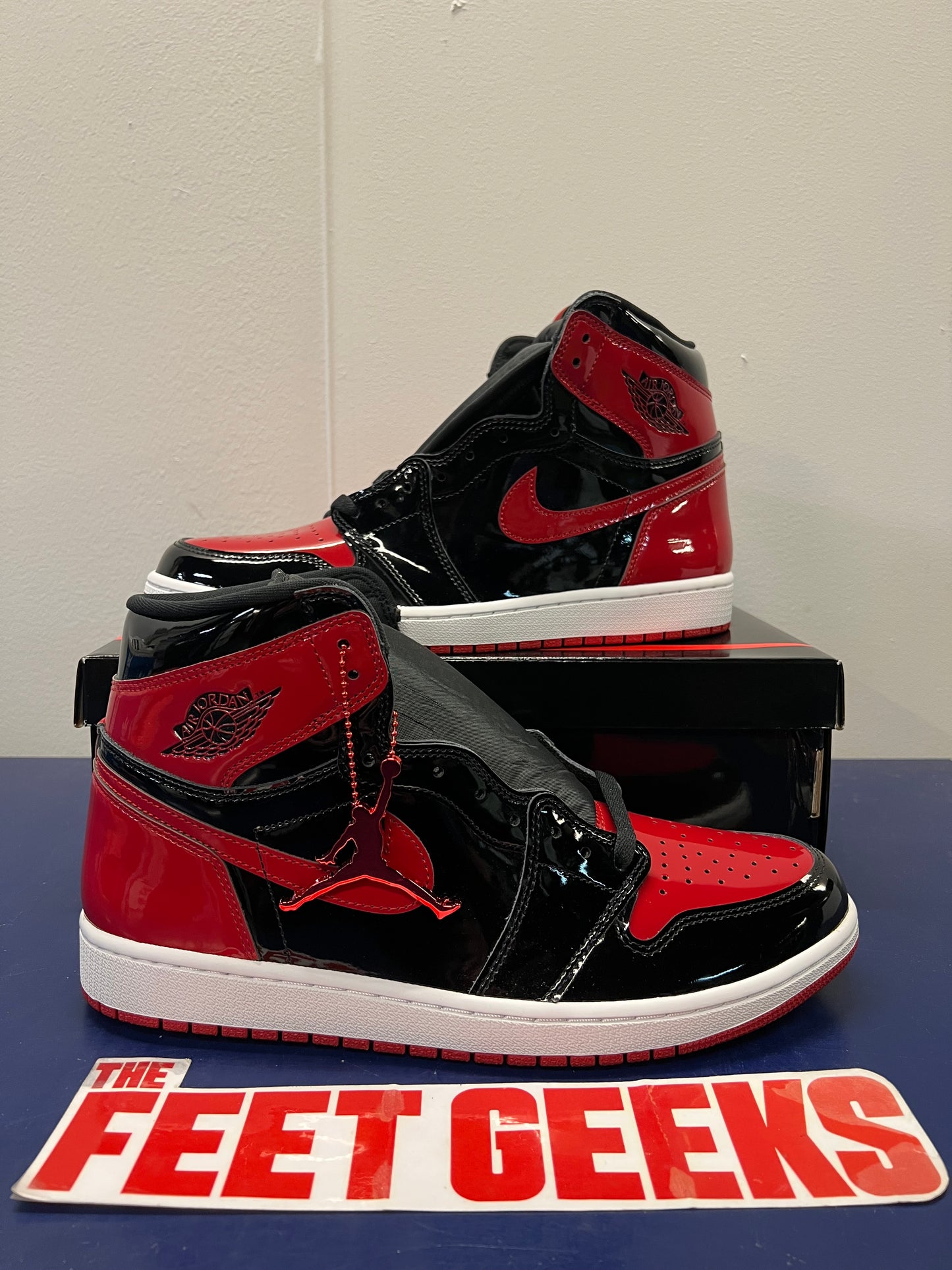 Men’s Air Jordan 1 Patent Bred Size 12