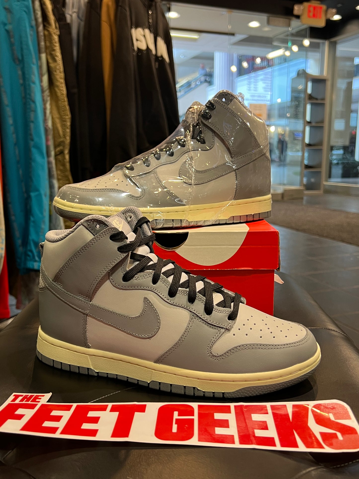 Women’s Nike Dunk High Grey Brand New