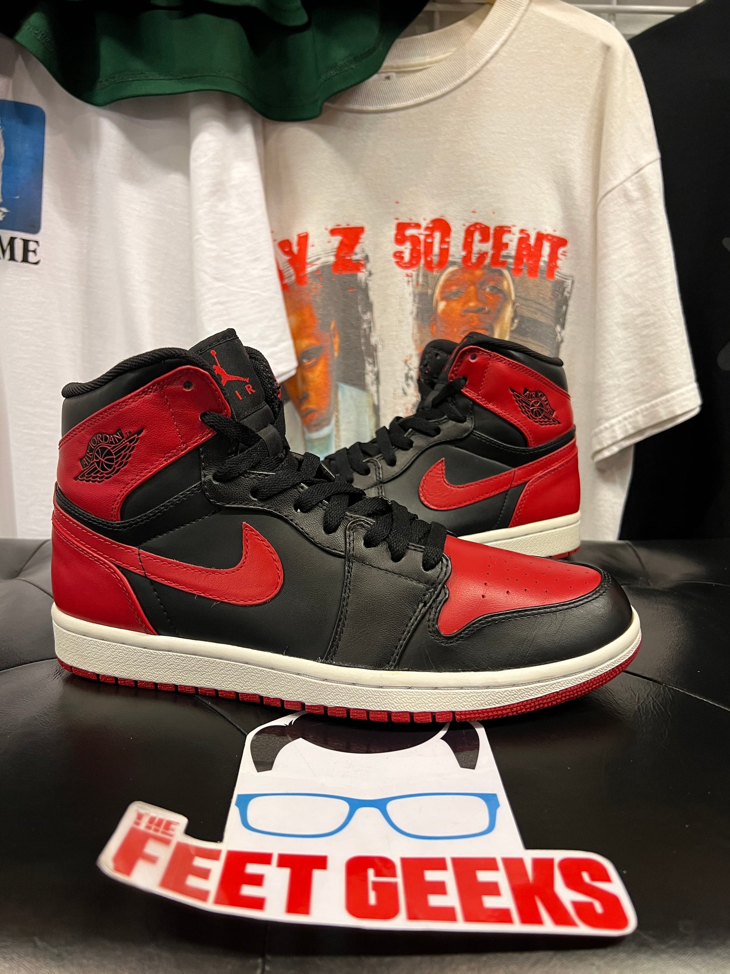 Men’s 2009 Air Jordan 1 Bred DMP Size 8.5 Pre-Owned No Box