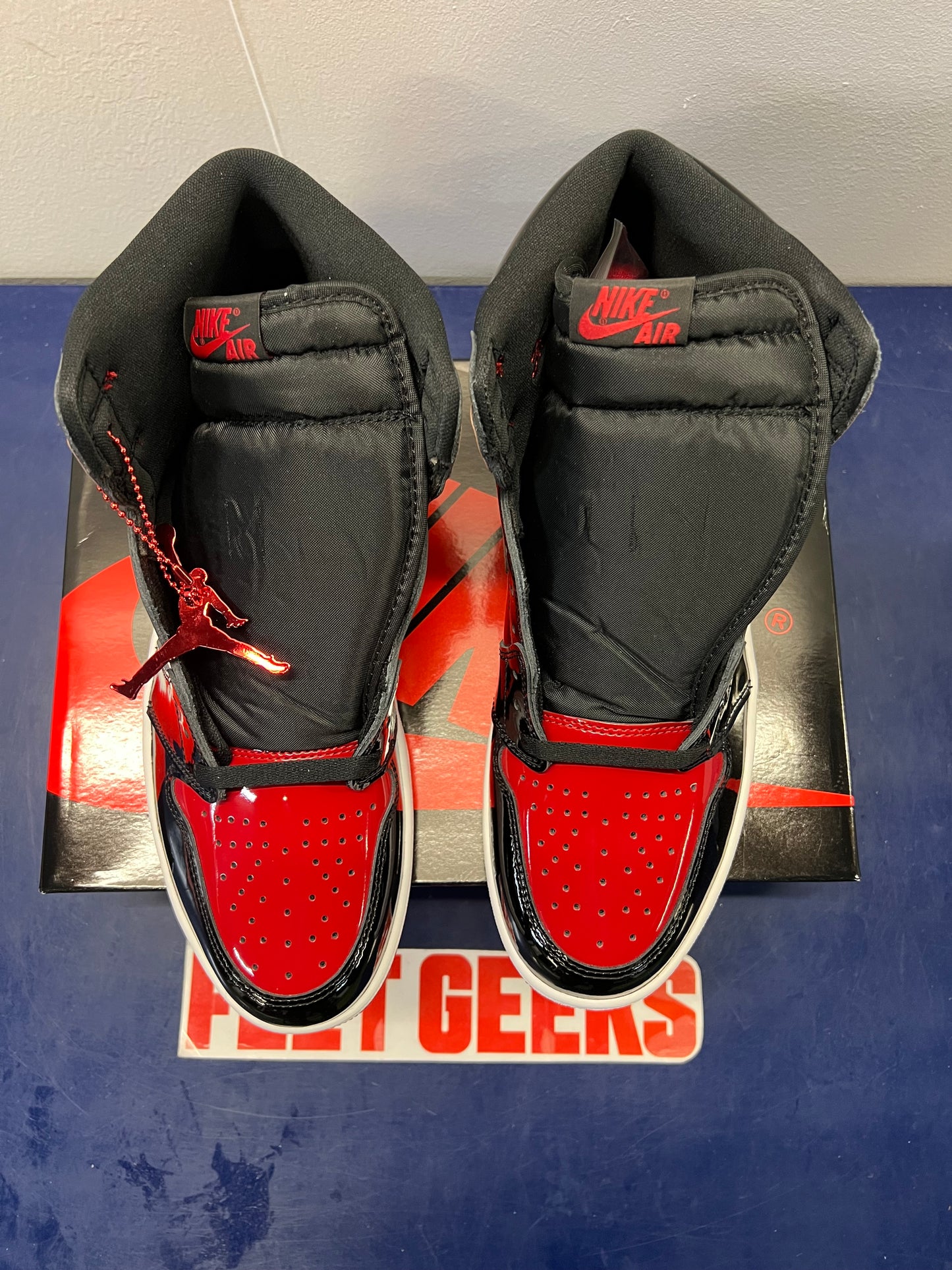 Men’s Air Jordan 1 Patent Bred Size 12
