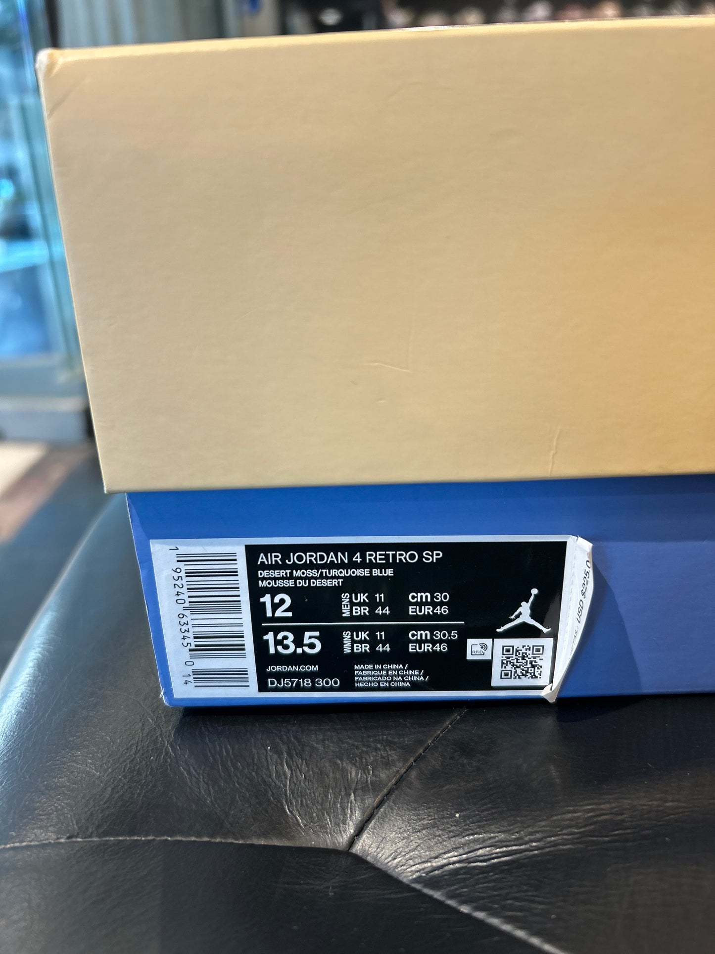 Air Jordan 4 Union Desert Moss size 12