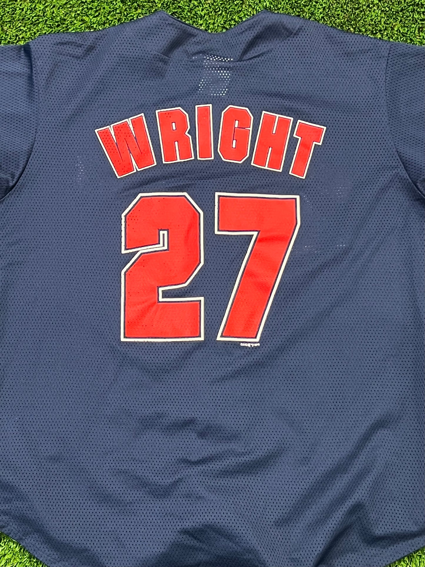 Men’s True Fan Cleveland Indians Wright Jersey Size L
