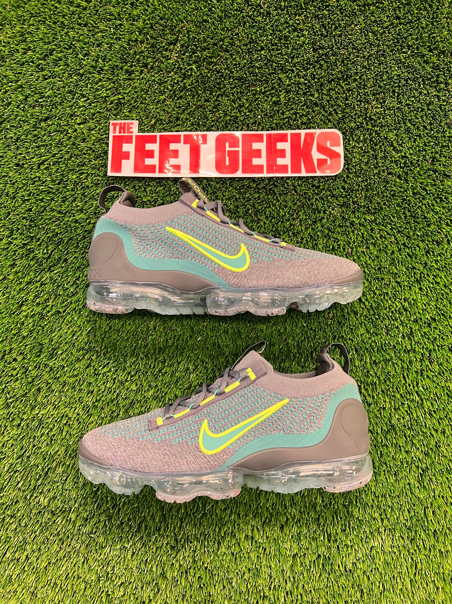 Men’s Nike Air Vapormax Grey Teal Size 9 Shoes Brand New