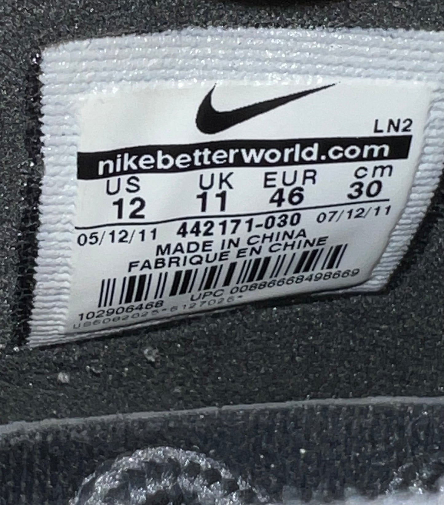 Men’s Nike Griffey 2 Size 12 Pre-Owned No Box