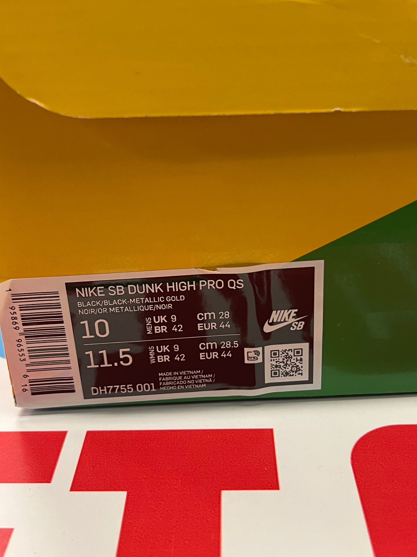Nike SB Dunk High Gold Faust Brand New