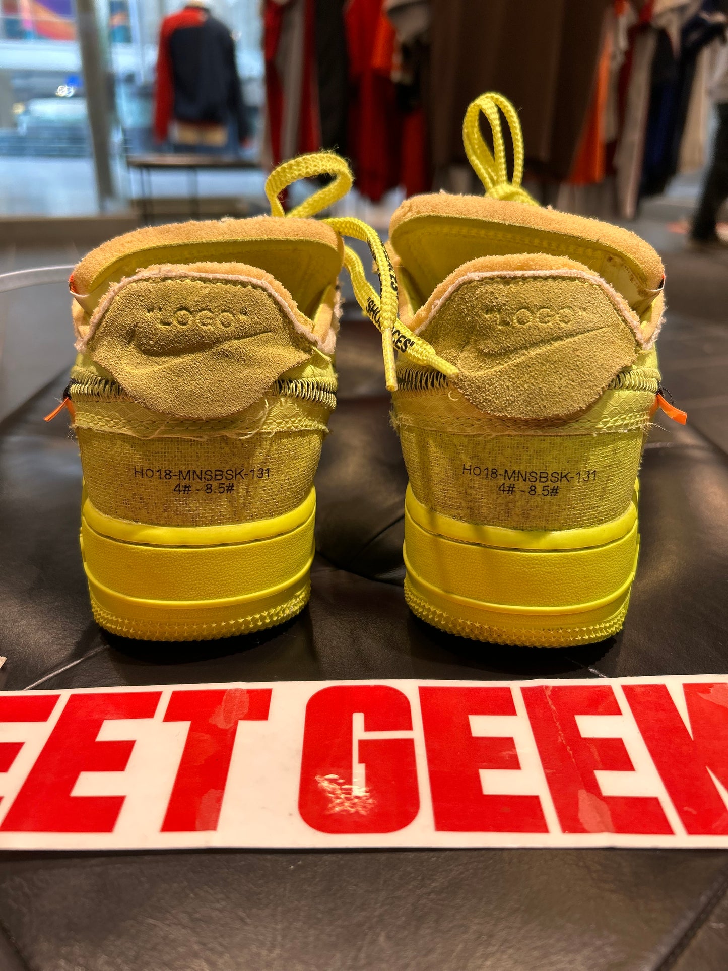 Off White Nike Air Force 1 Volt size 7 Men’s Shoes