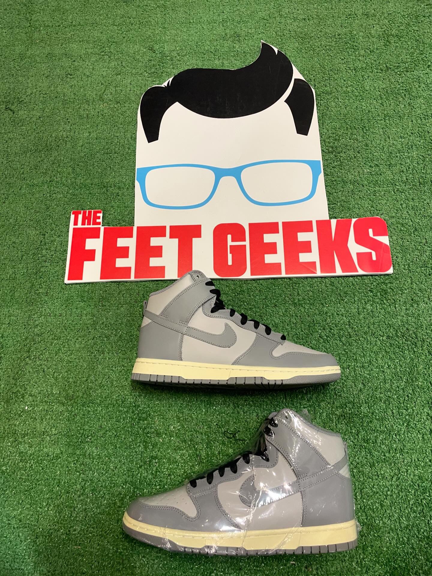 Women’s Nike Dunk High Football Grey Brand New