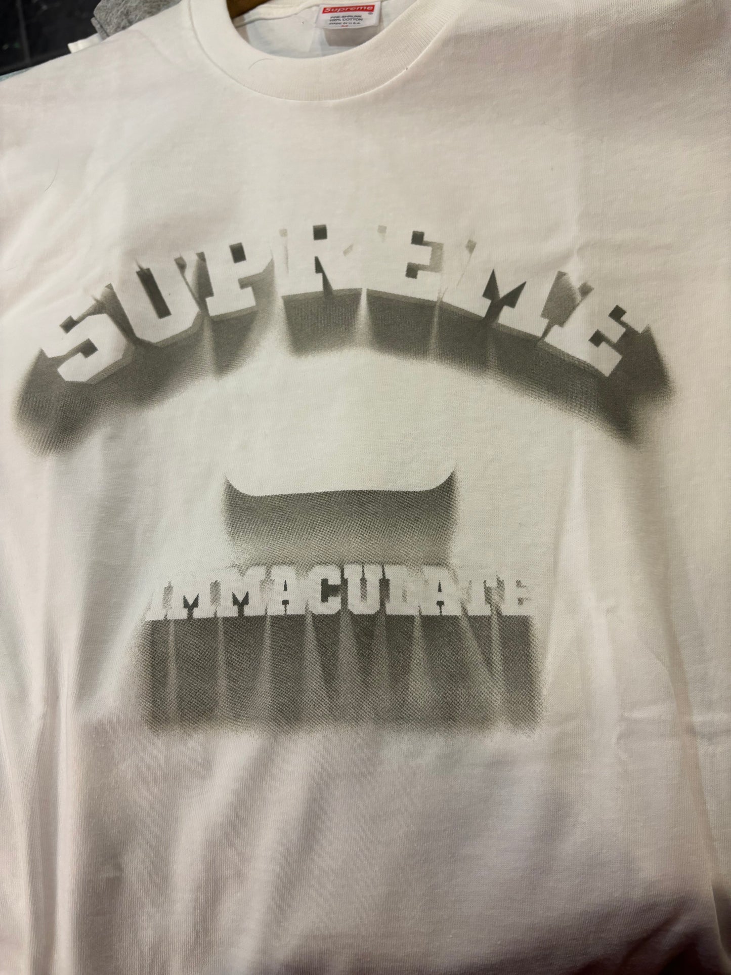 Supreme Shadow White Tee Size M/L/XL