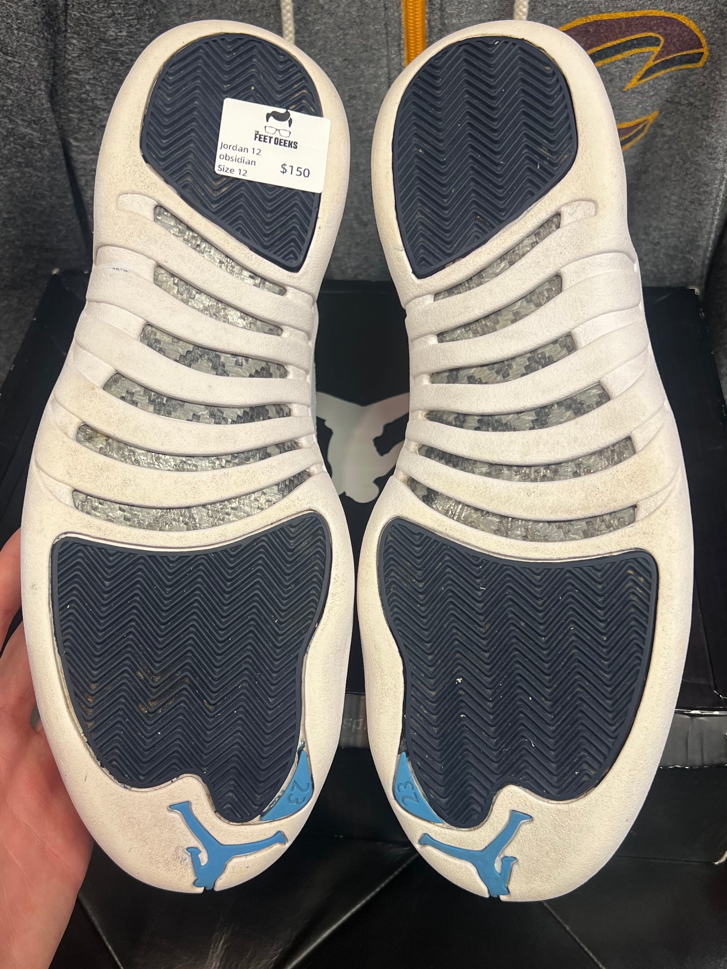Men’s Air Jordan 12 Obsidian Size 12
