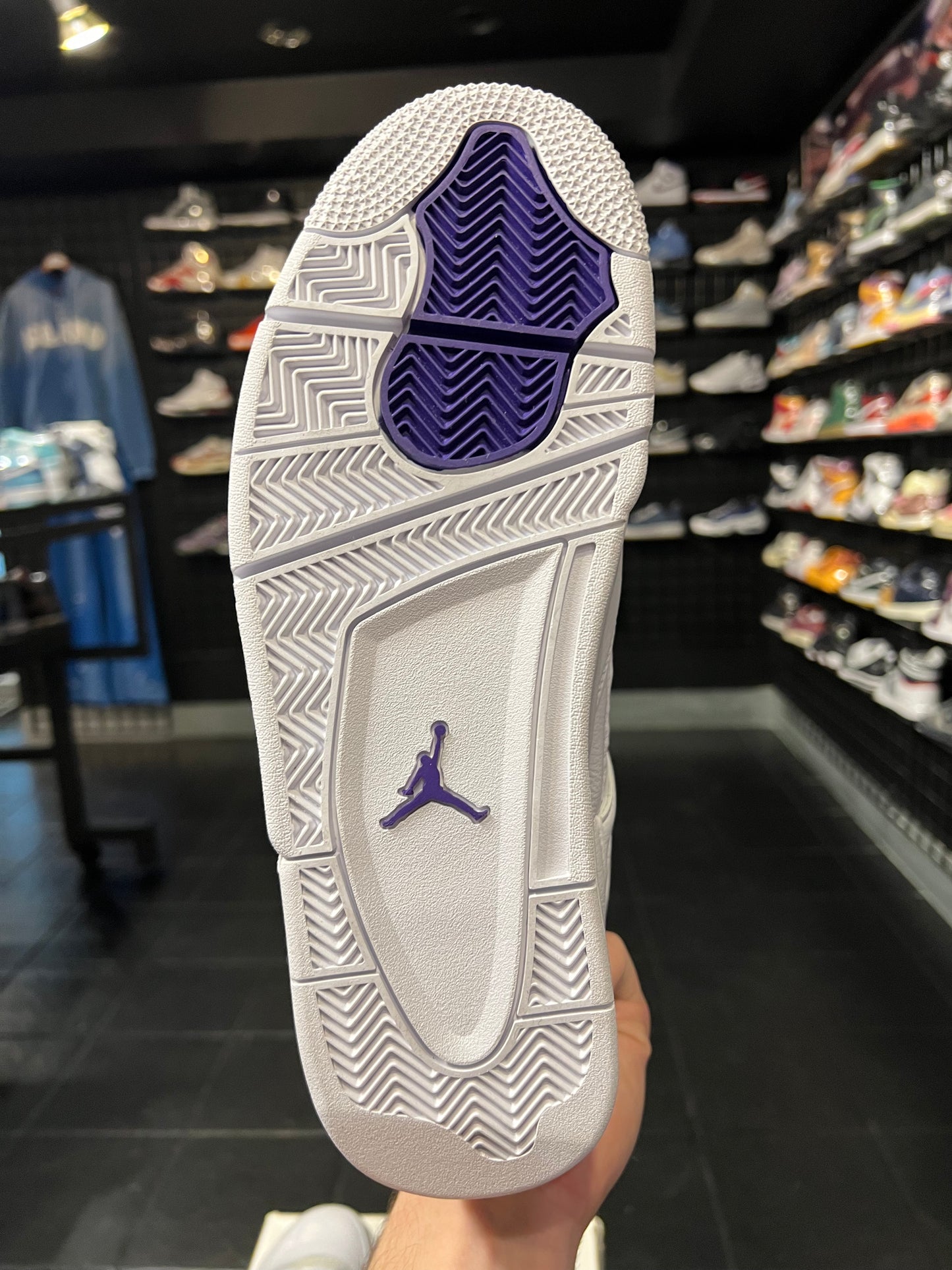 Air Jordan 4 Metallic Purple Size 13 Brand New Men Shoes