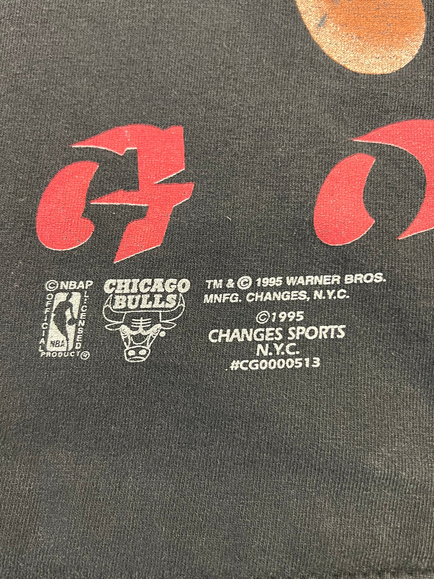 Men’s 1995 Chicago Bulls Taz Shirt Size L
