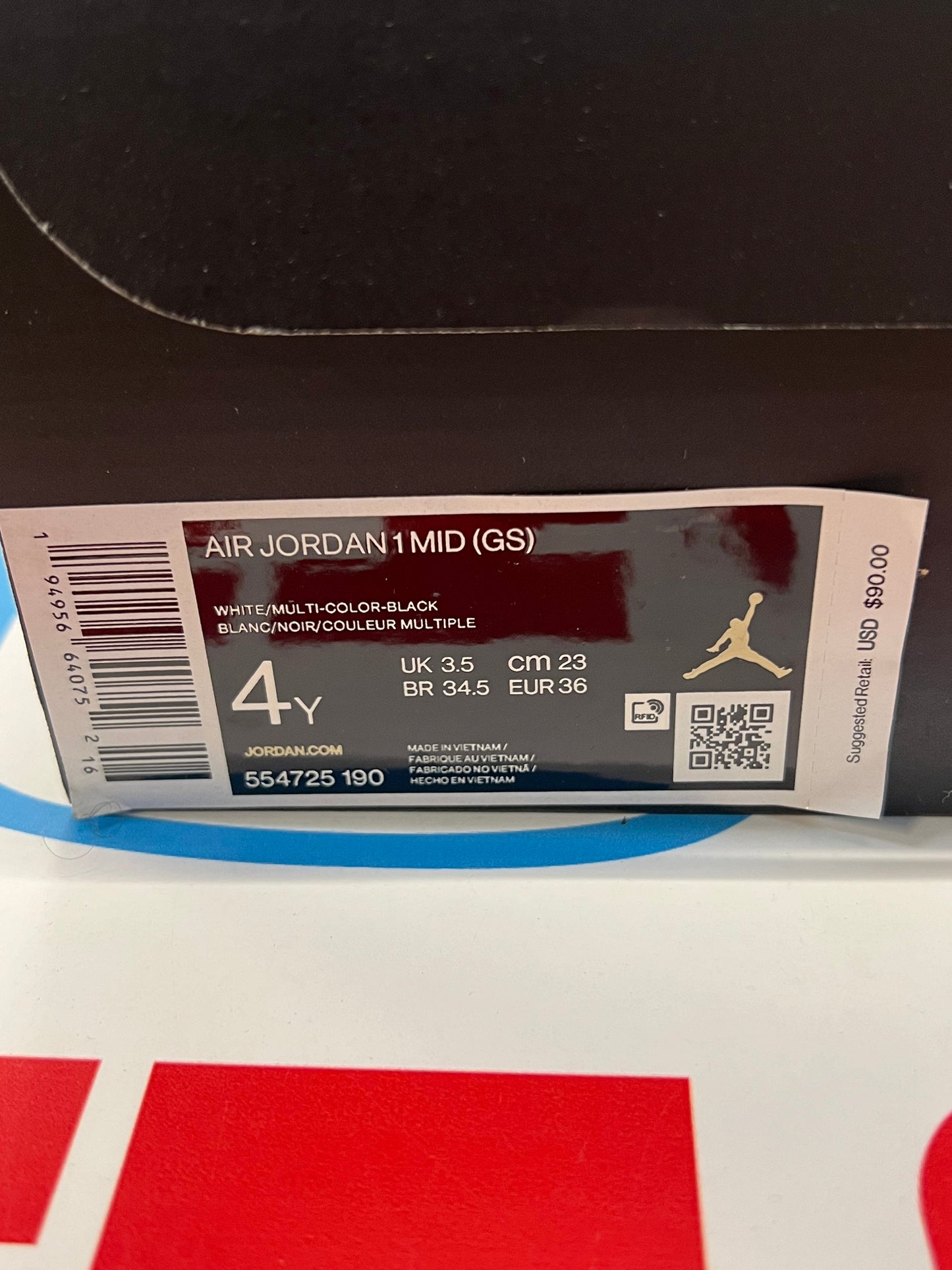 Air Jordan 1 Mid Gold size 4y Brand New Gs