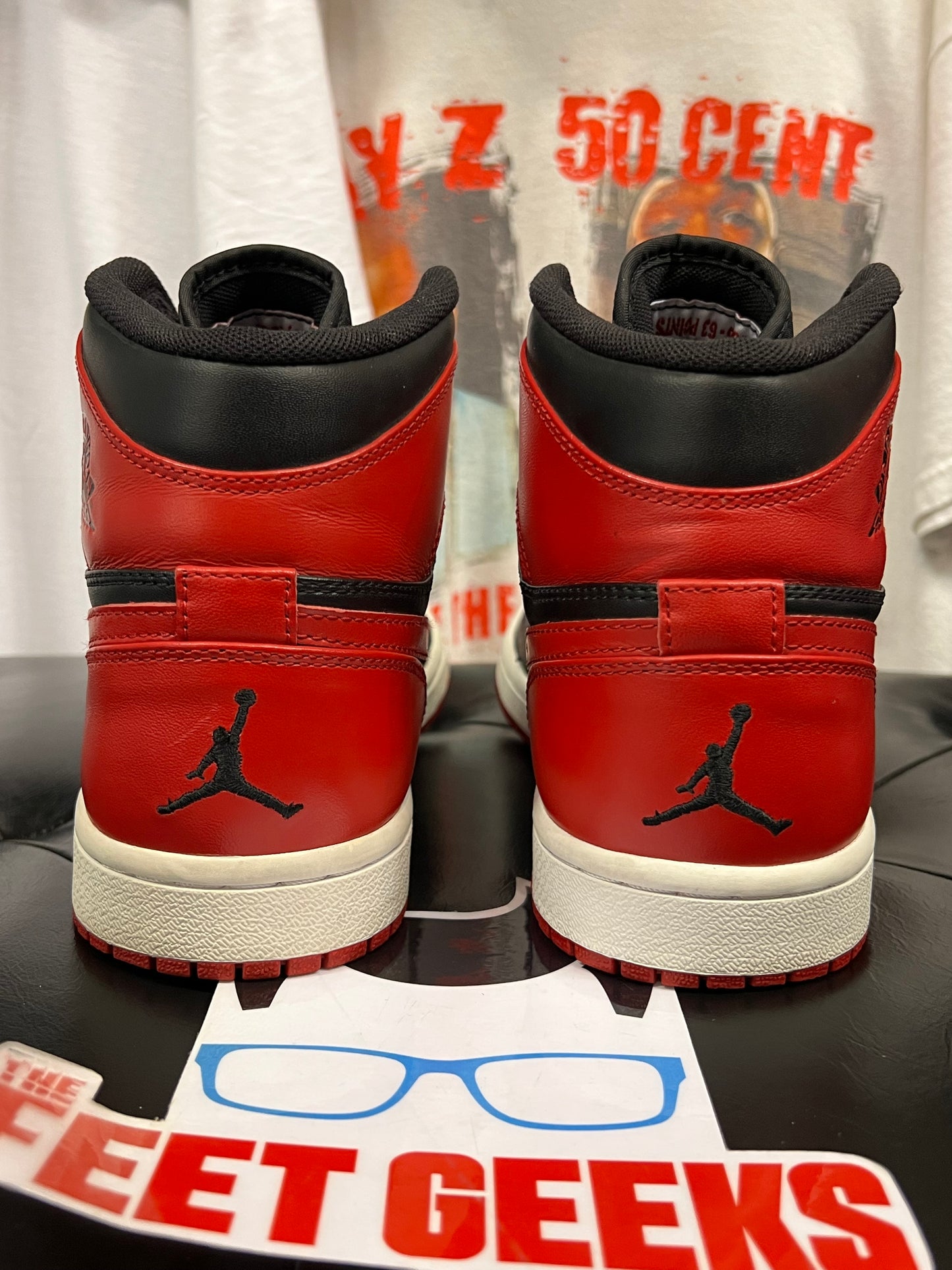 Men’s 2009 Air Jordan 1 Bred DMP Size 8.5 Pre-Owned No Box