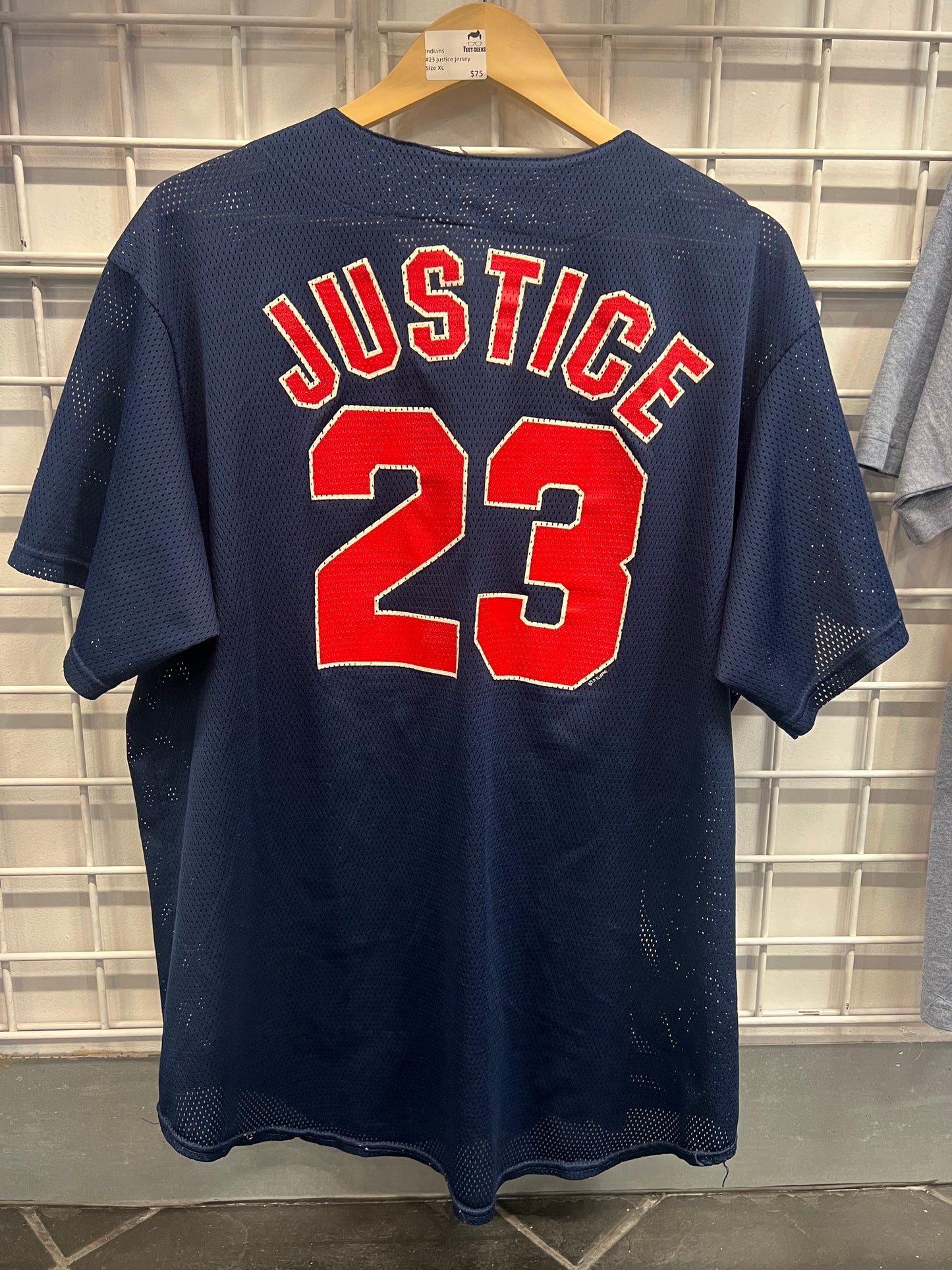Men’s Indians #23 Justice Jersey Size XL
