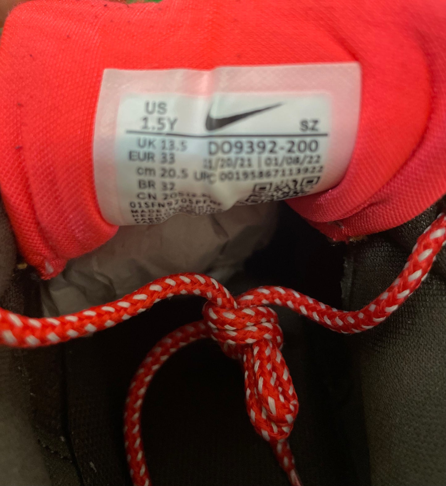 Nike Air Max 1 Travis Scott Size 1.5 Preschool Shoes