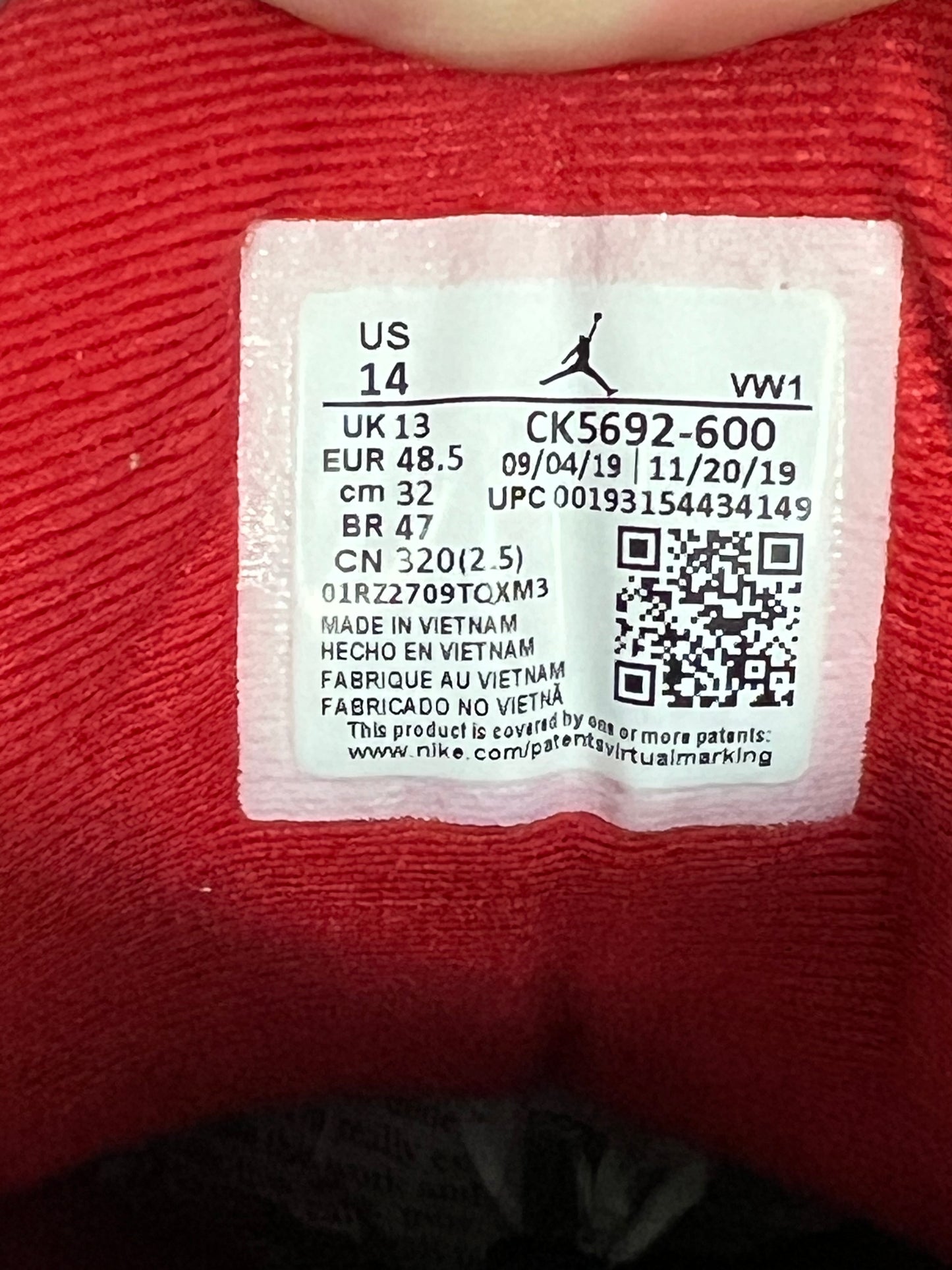 Men’s Air Jordan 3 Unite Size 14