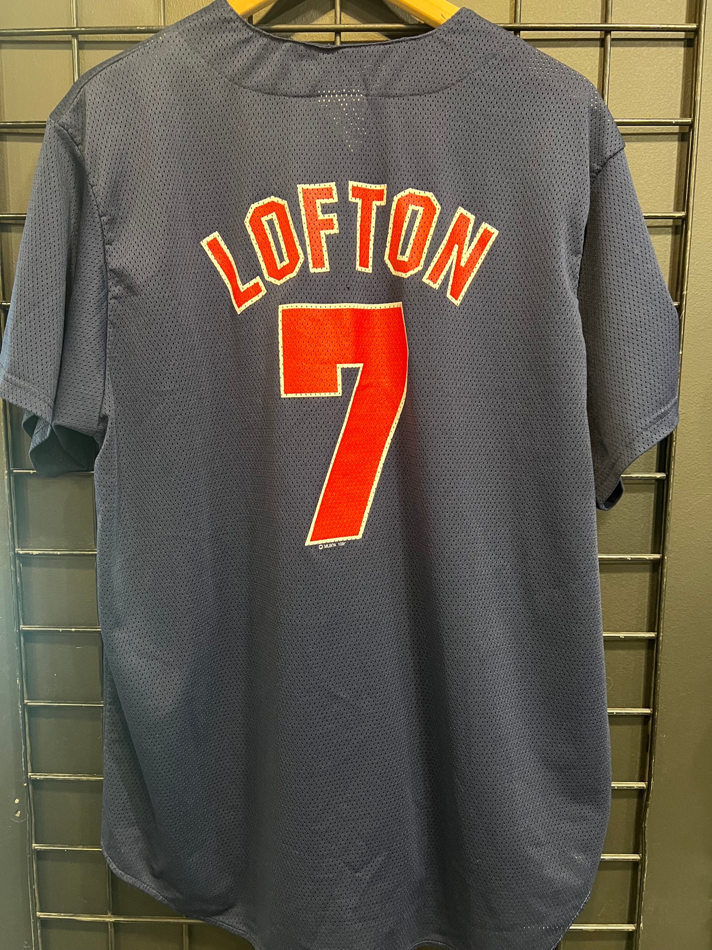 Men’s Cleveland Indians Cleveland Indians #7 Lofton Jersey