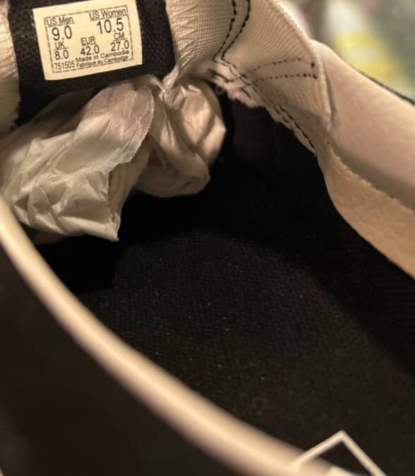 Men’s Vans Slip On Black Bandana Size 9