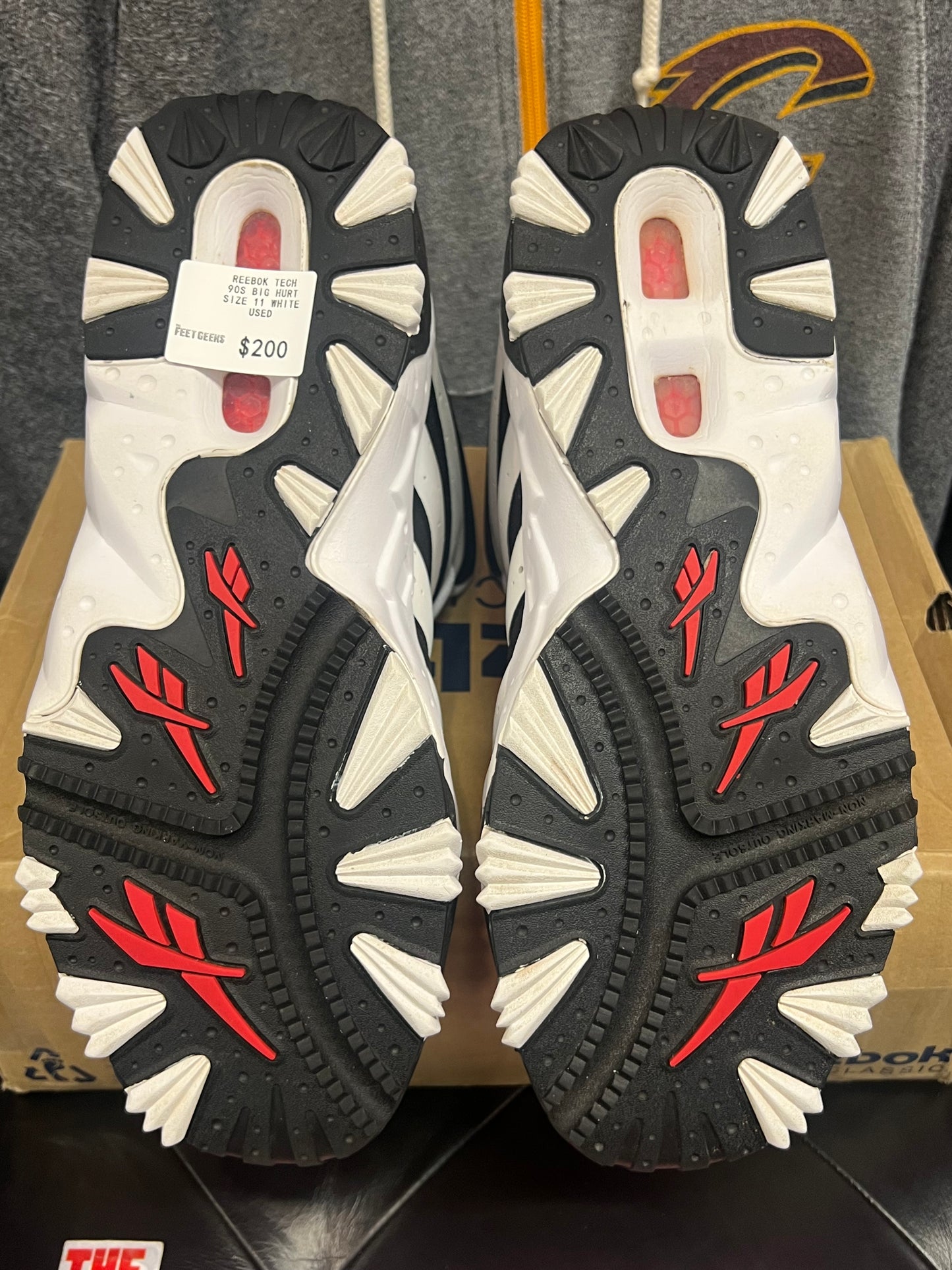 Men’s Reebok Tech 90s Big Hurt White Size 11