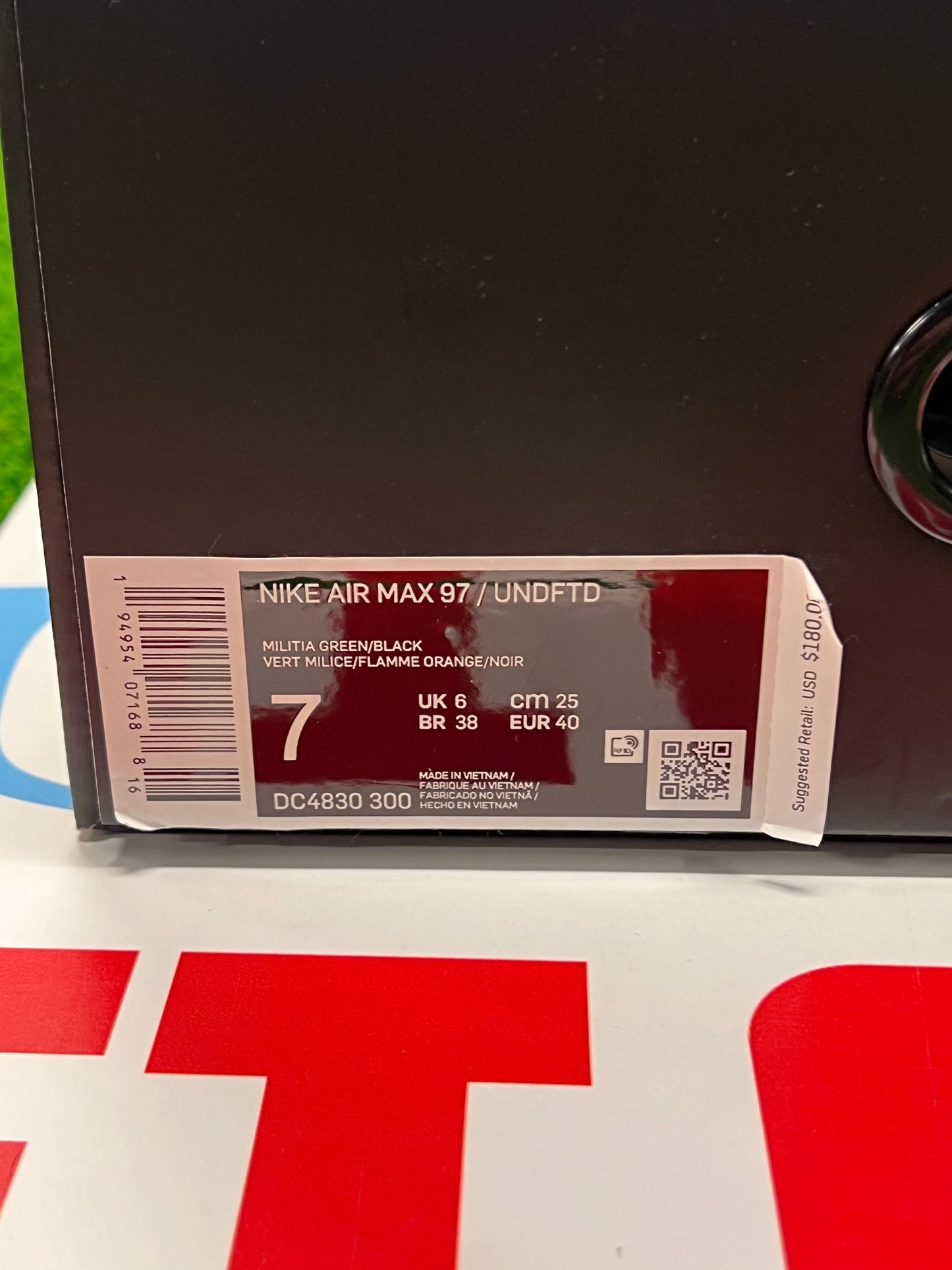 Men’s Nike Air Max 97 Undefeated Green Brand New