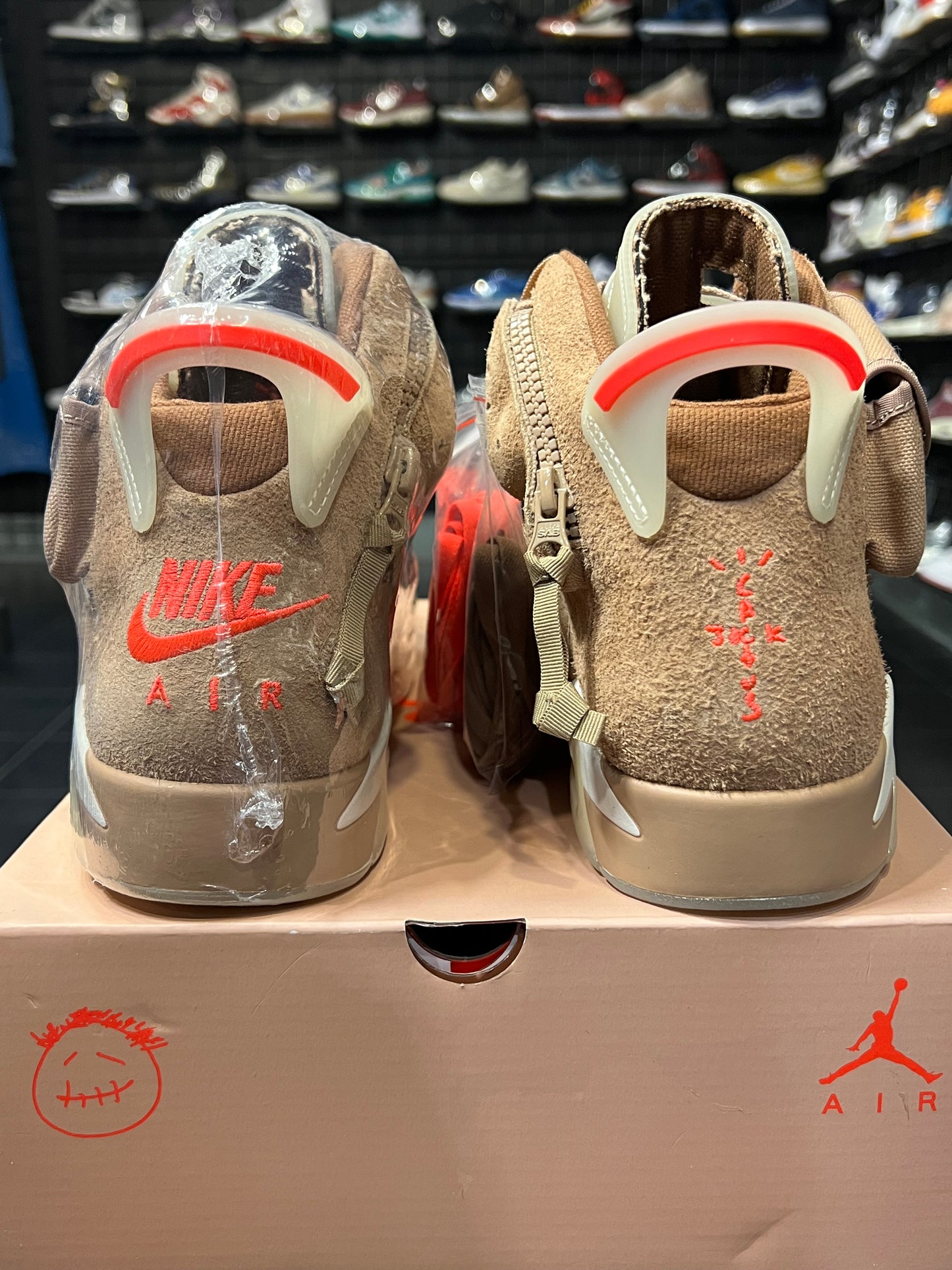 Air Jordan 6 Retro Travis Scott Khaki Men Shoes New