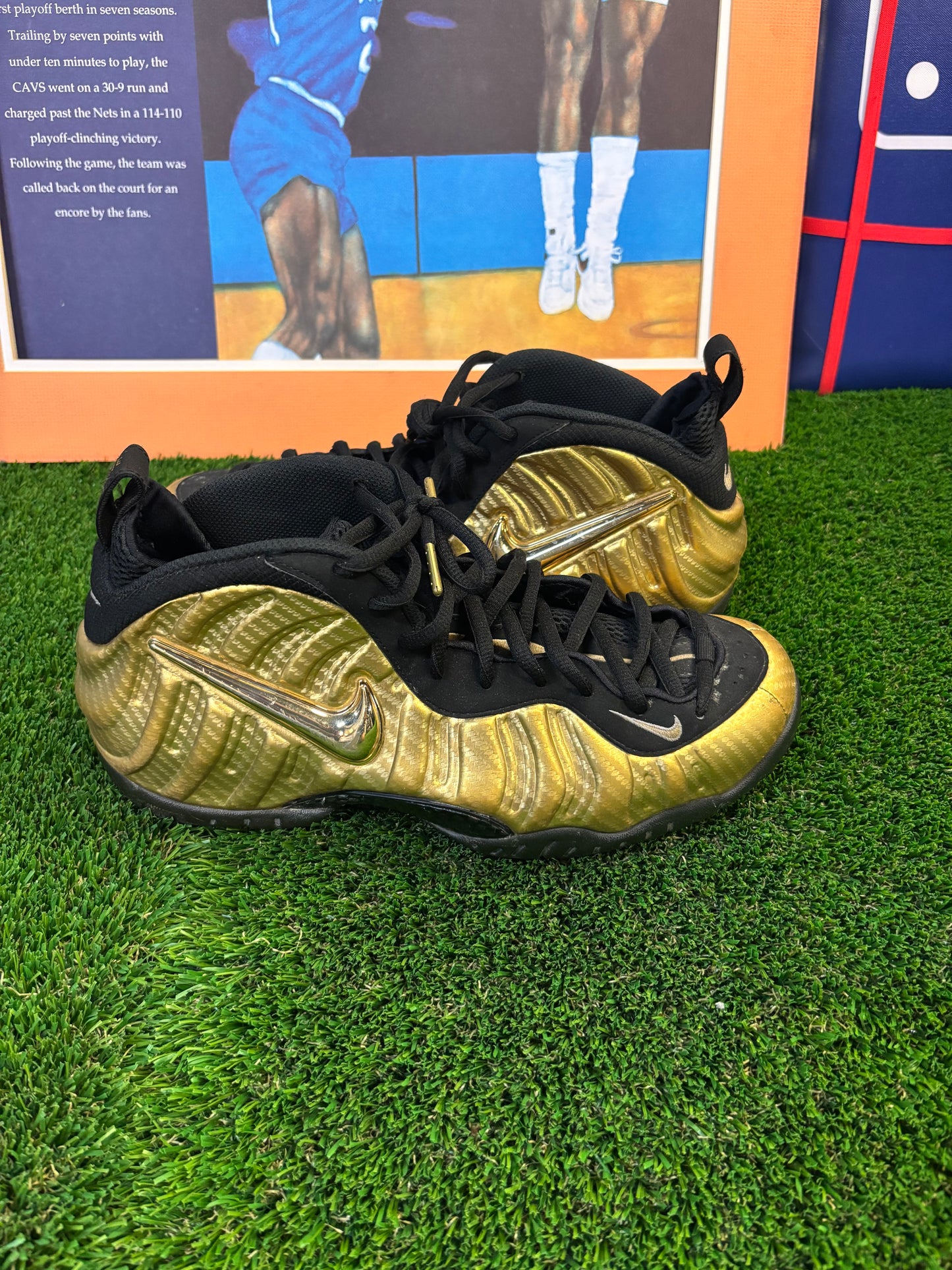 Nike Gold Foams Size 10.5 Mens $150