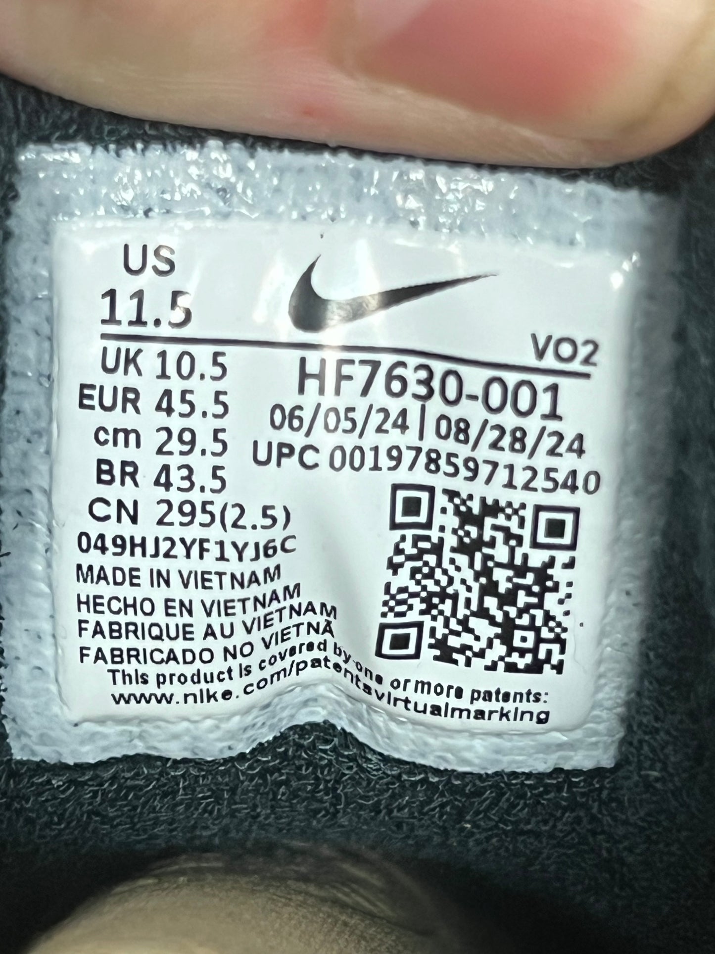 Men’s Nike Air Force 3 Nigo Size 11.5