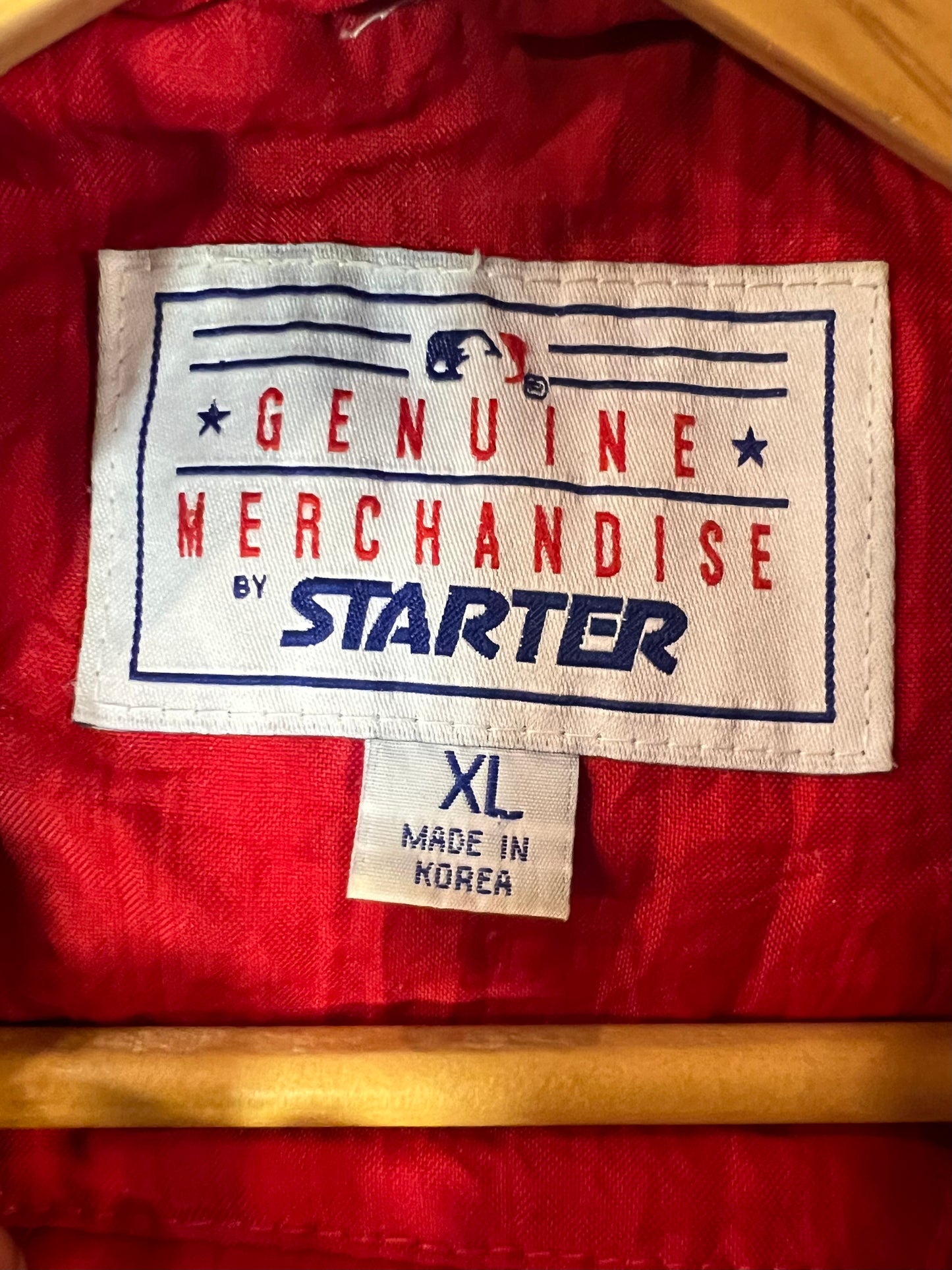 Men’s Cleveland Indians Starter Pull Up Zip Size XL