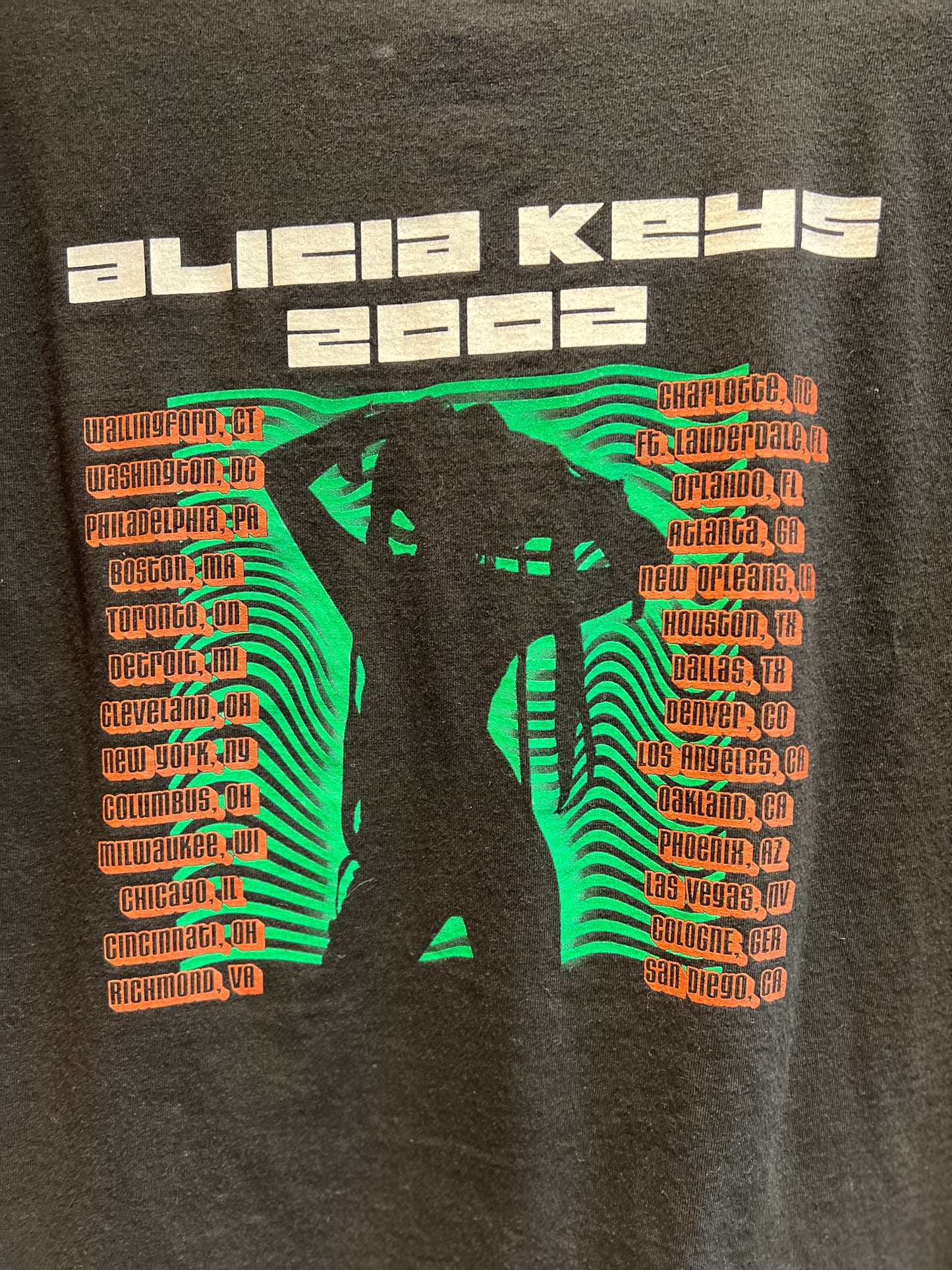 Vintage Alicia Keys Tour ‘02 Tee