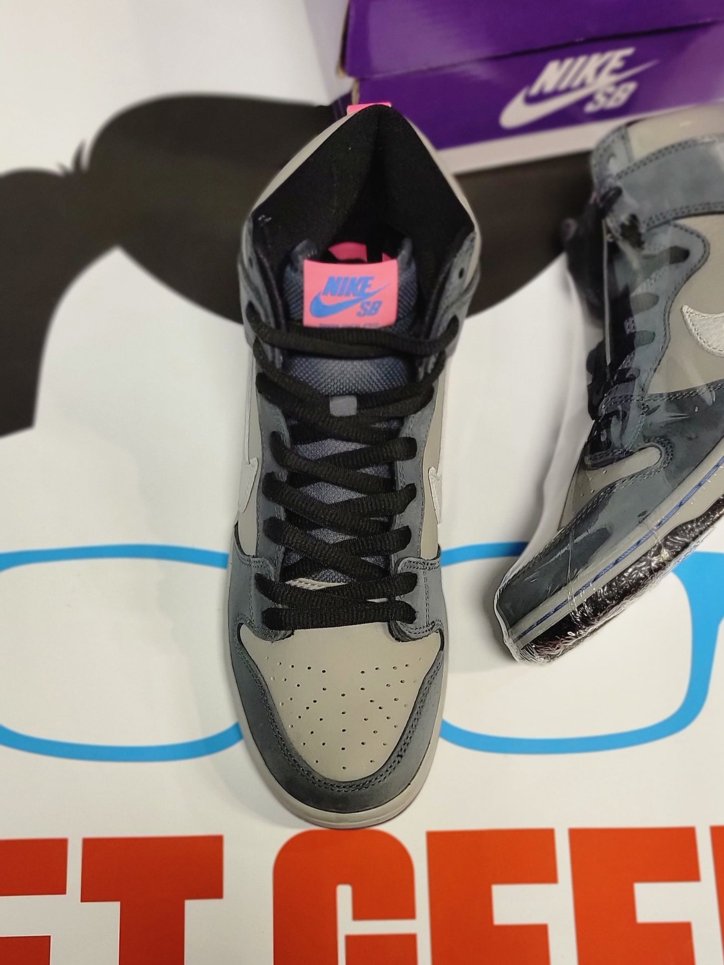 Men’s Shoes Nike SB Dunk High Medium Grey Brand New