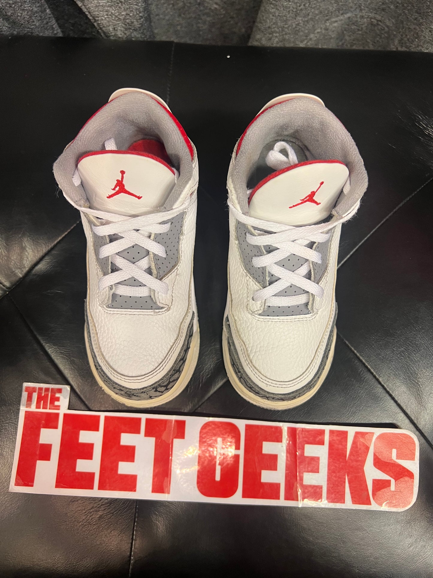 Kids Air Jordan 3 Fire Red Size 10c Pre-Owned