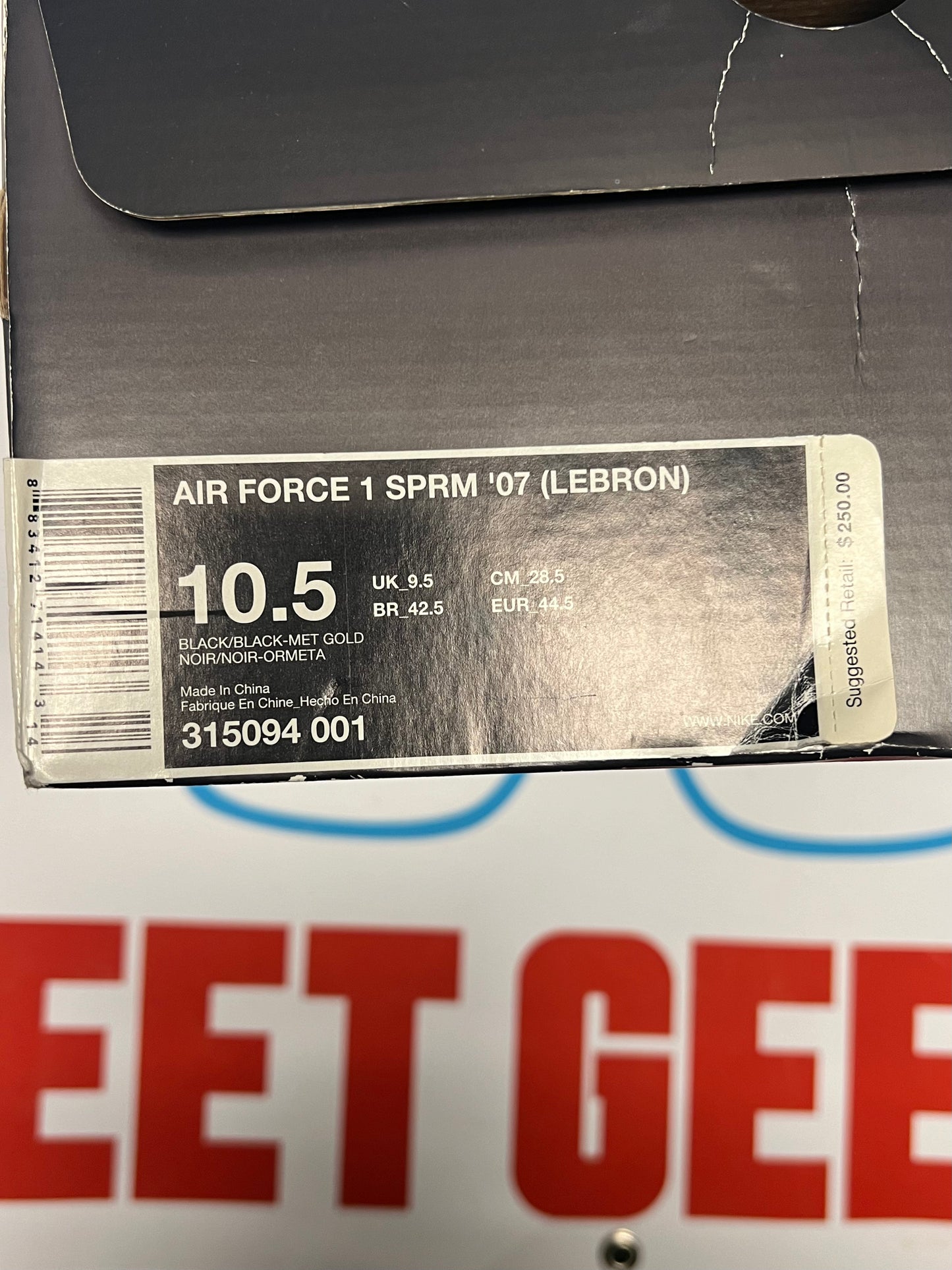 Men’s Nike Air Force 1 LeBron “The Six” size 10.5 Brand New