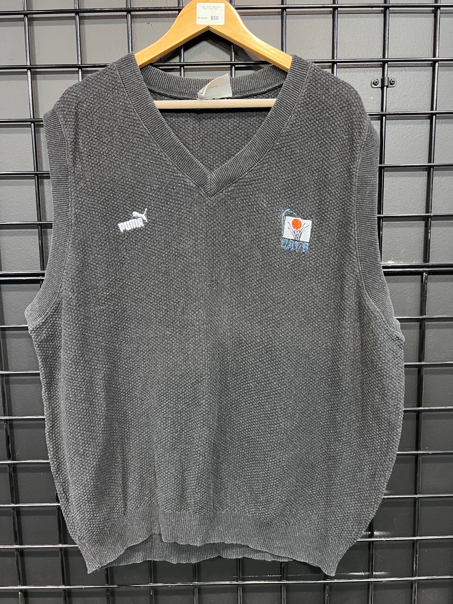 Puma Cleveland Cavaliers Sweater Vest Size 2XL