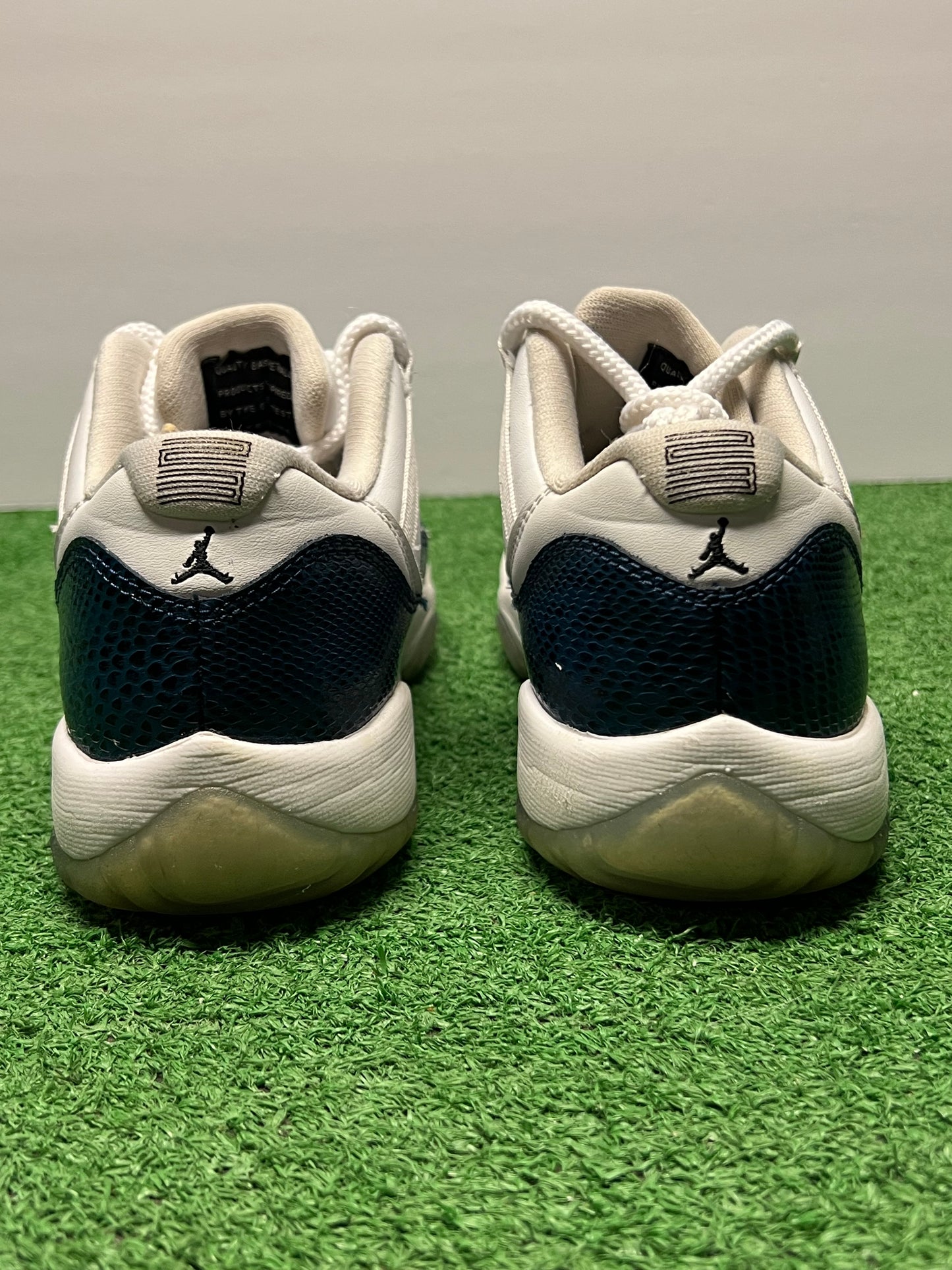 Gradeschool Air Jordan 11 Low Blue Snakeskin Size 5.5y